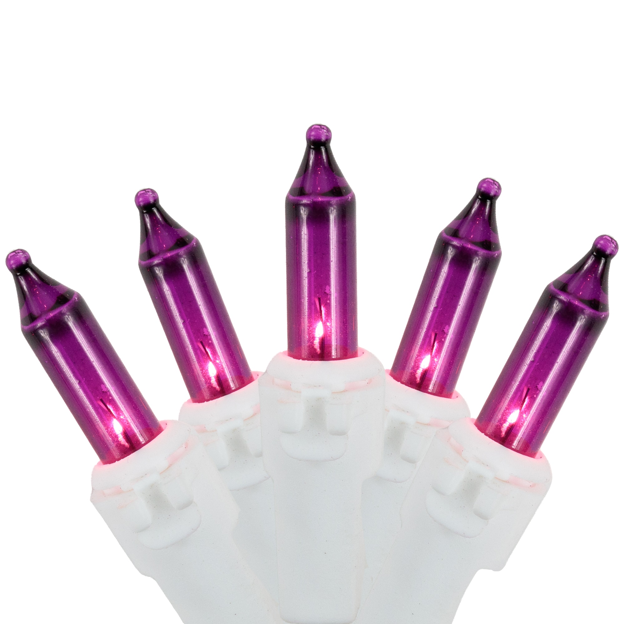 50ct. Mini Christmas String Lights with White Wire