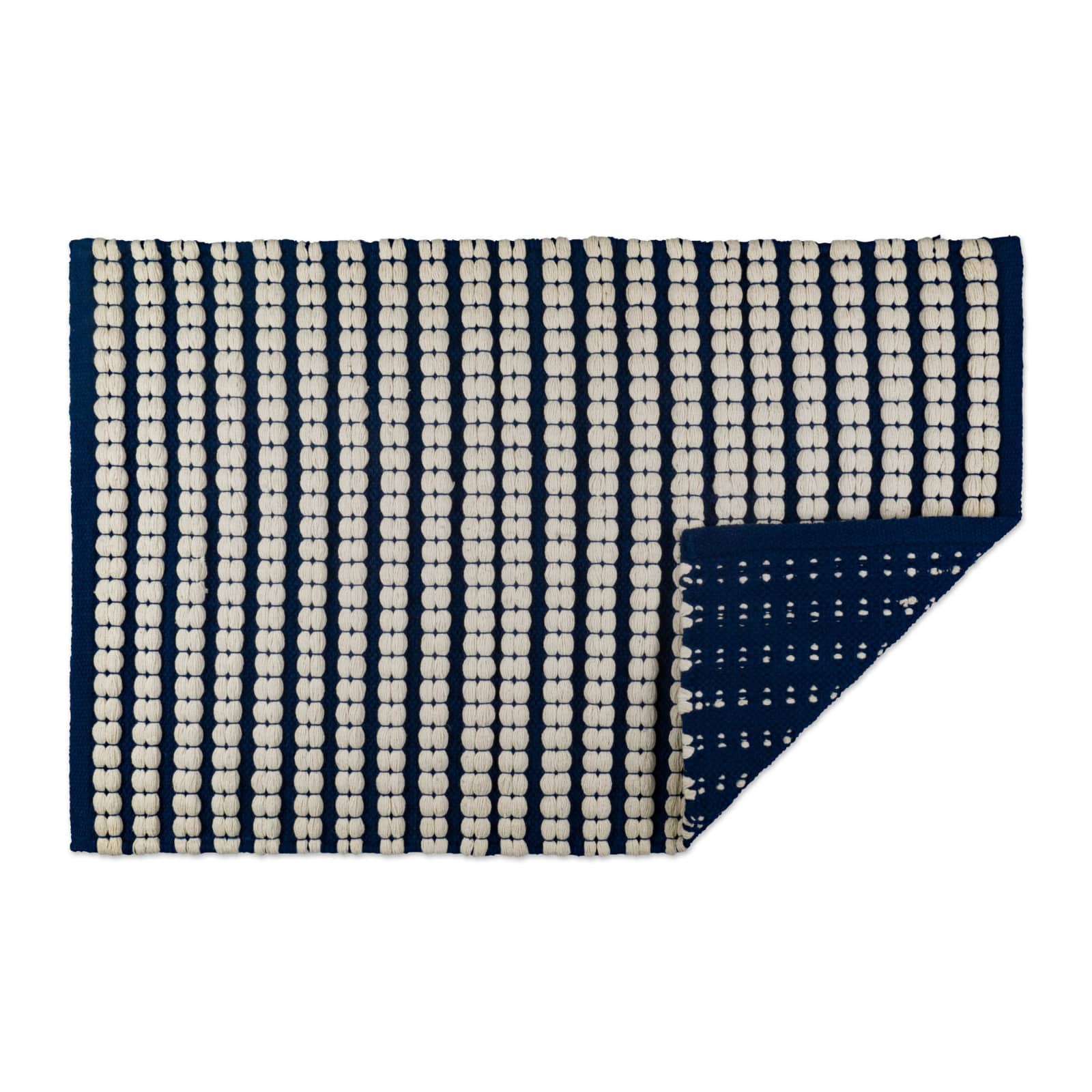DII® Navy Braided Stripe Rug, 2ft. x 3ft.