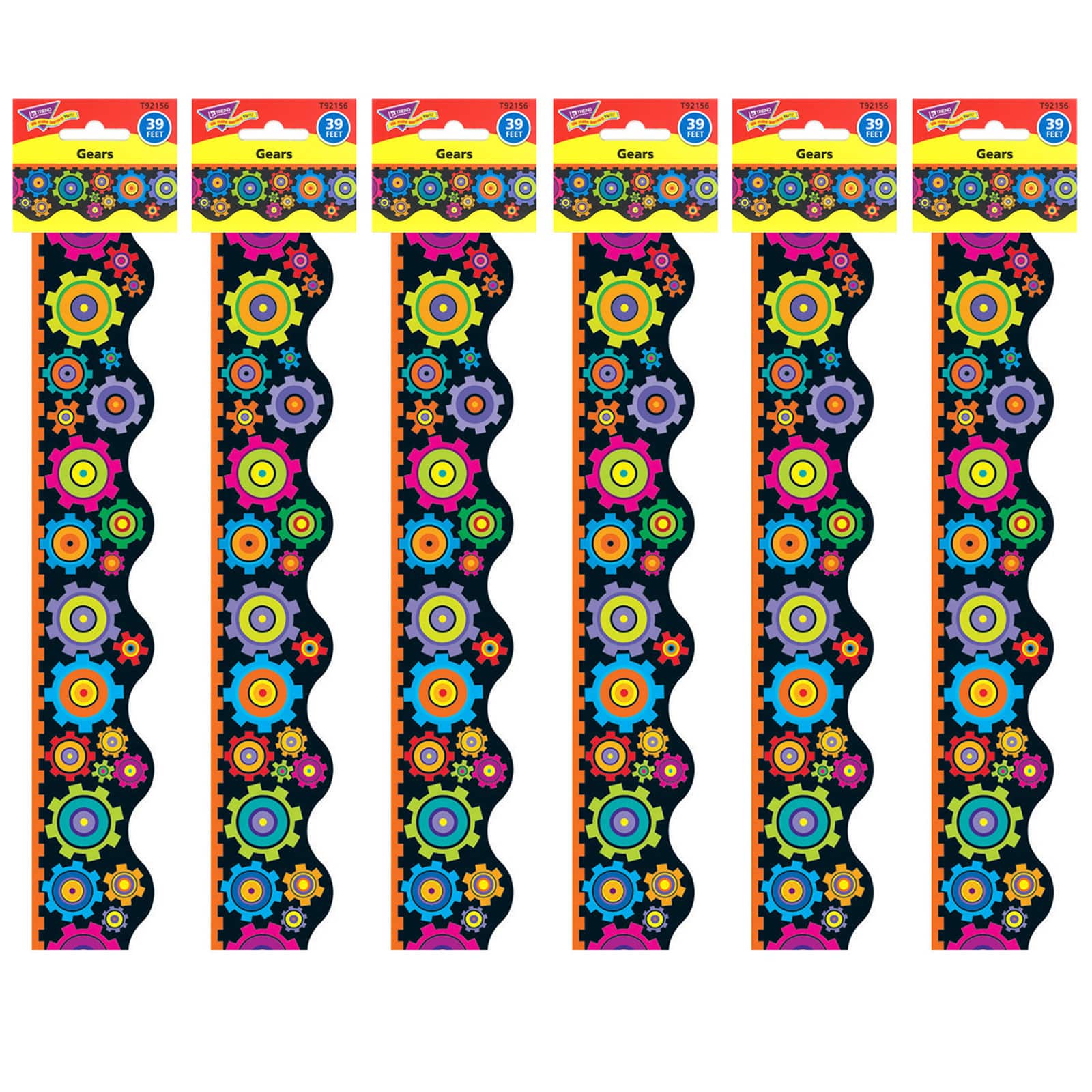 Trend Enterprises® Terrific Trimmers® Gears Borders, 234ft.
