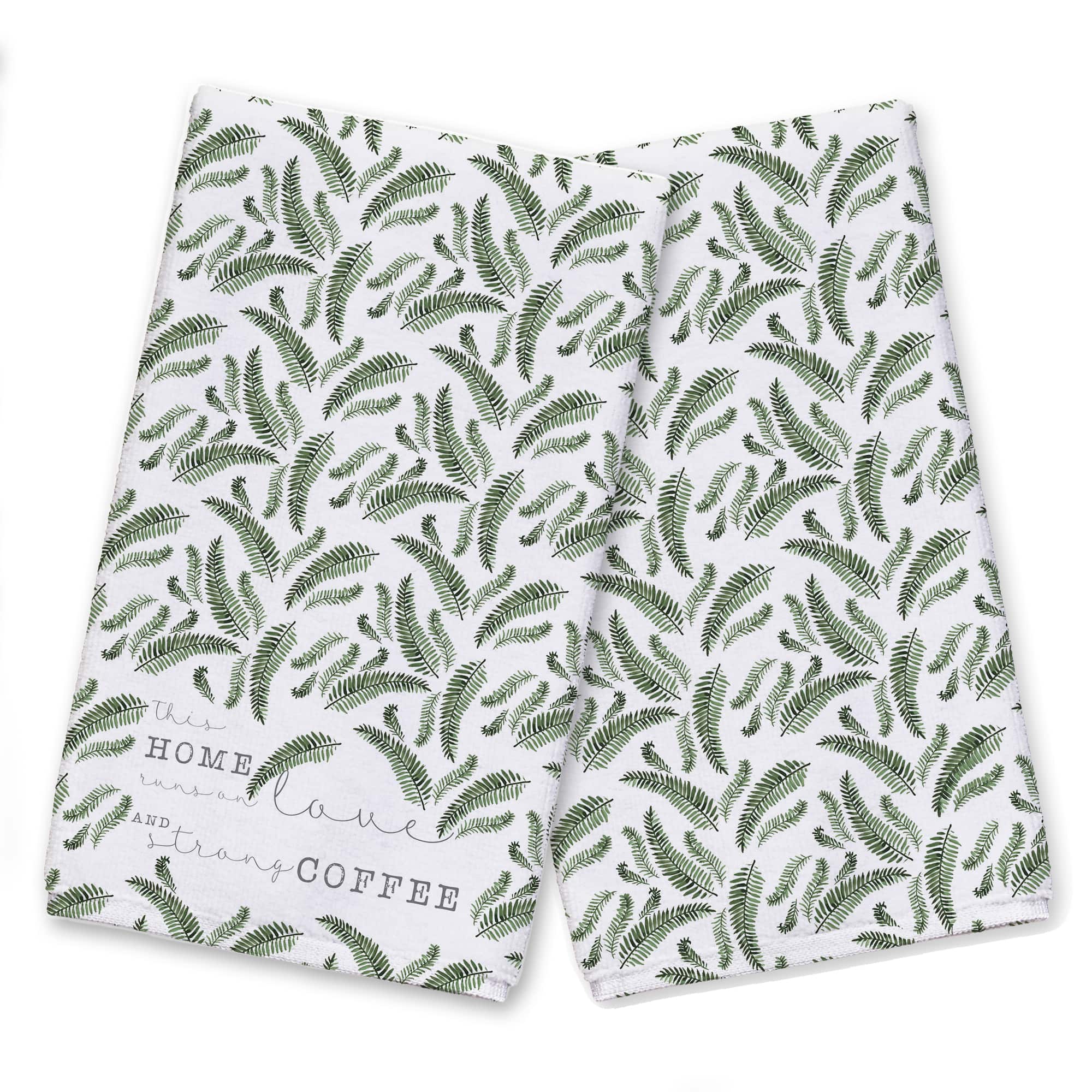 Love & Strong Coffee Tea Towel Set