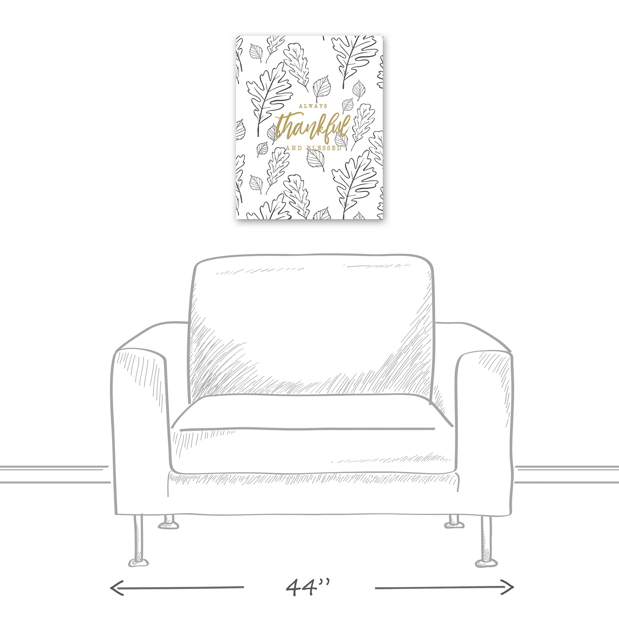 Always Thankful & Blessed Canvas Wall Art