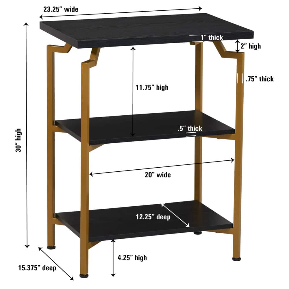 Household Essentials 30" Crown Bookshelf