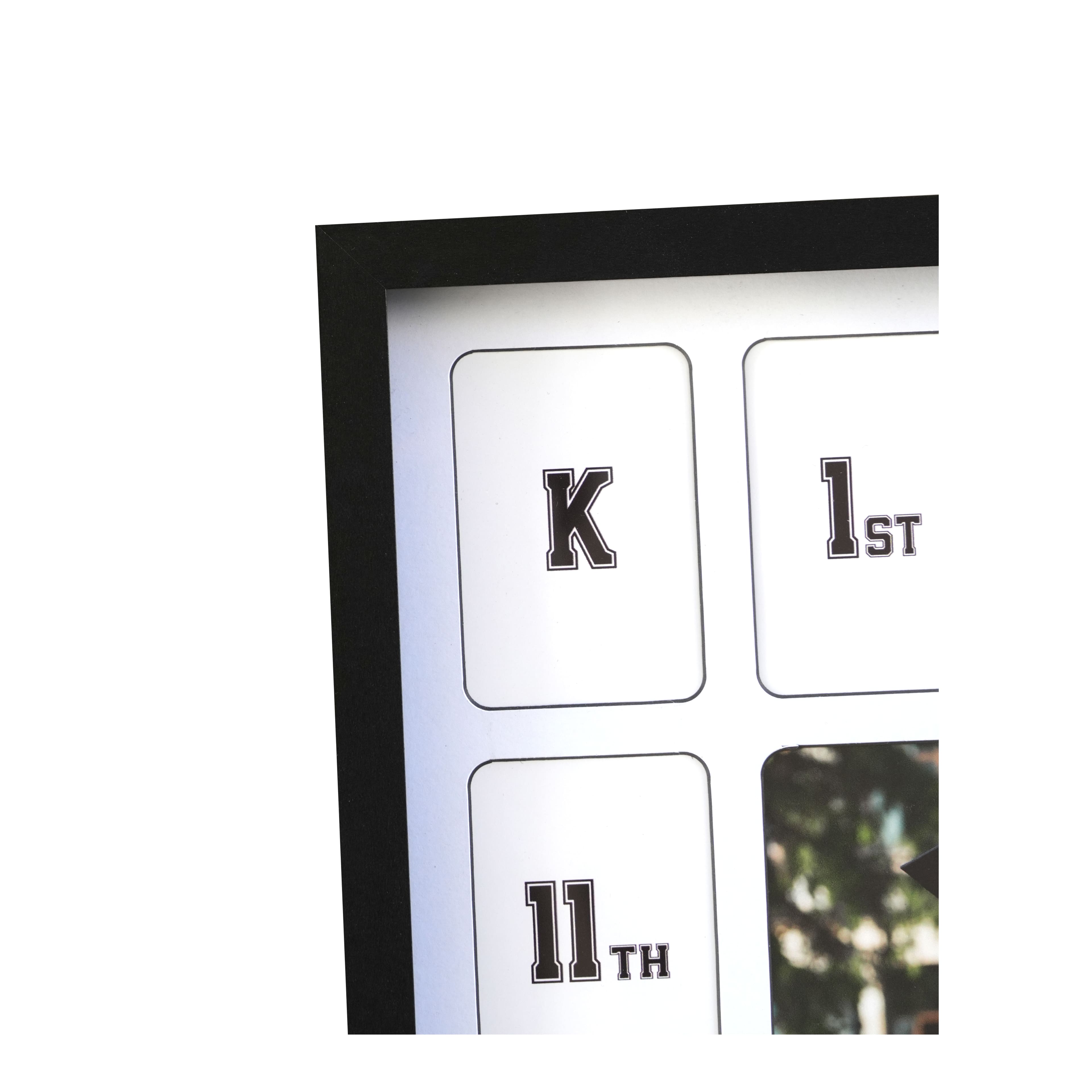 13 Opening 11" x 15" Black & White Grades Collage Frame, Graduation by Ashland®