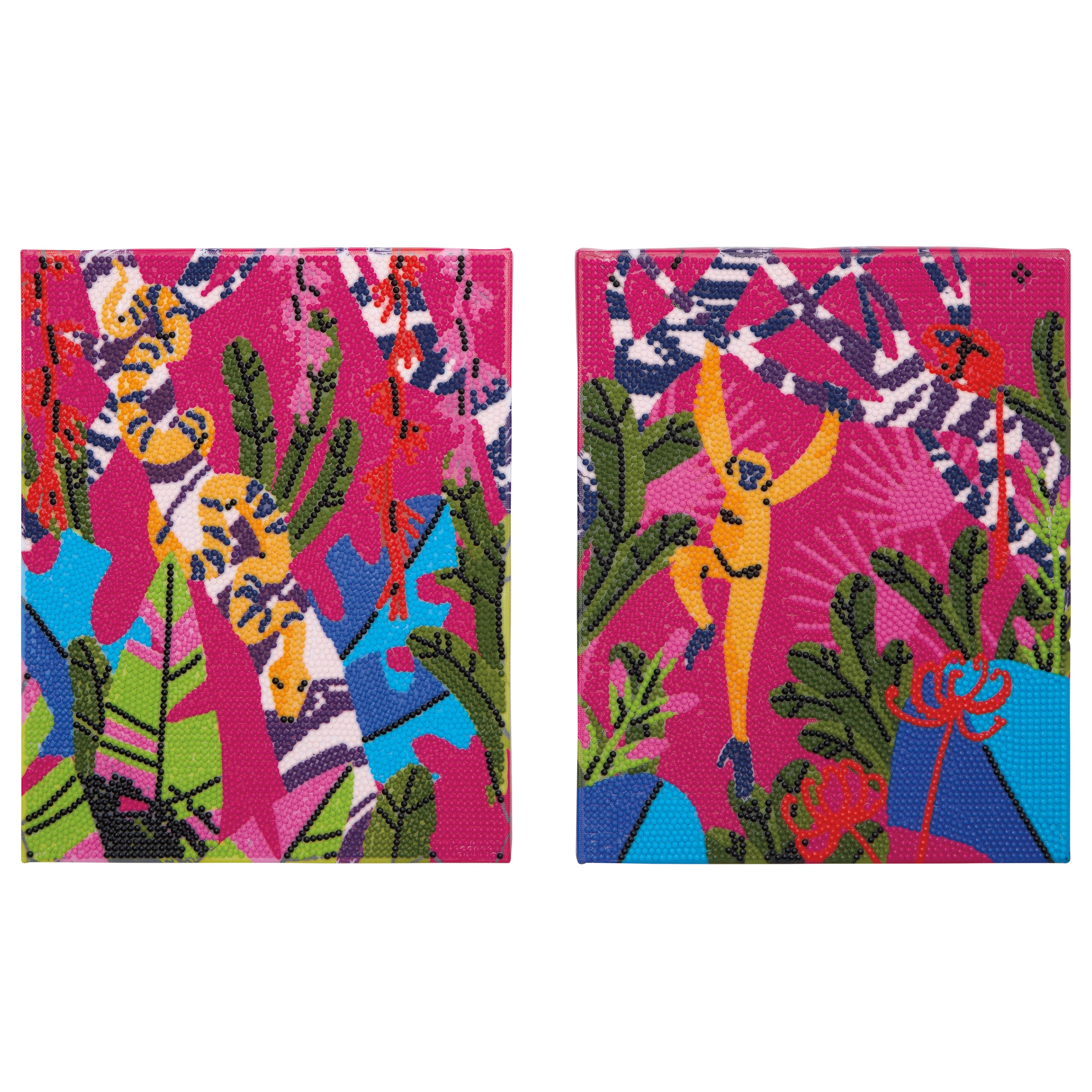 8" x 10" Snake & Monkey Diamond Art Kit by Make Market®