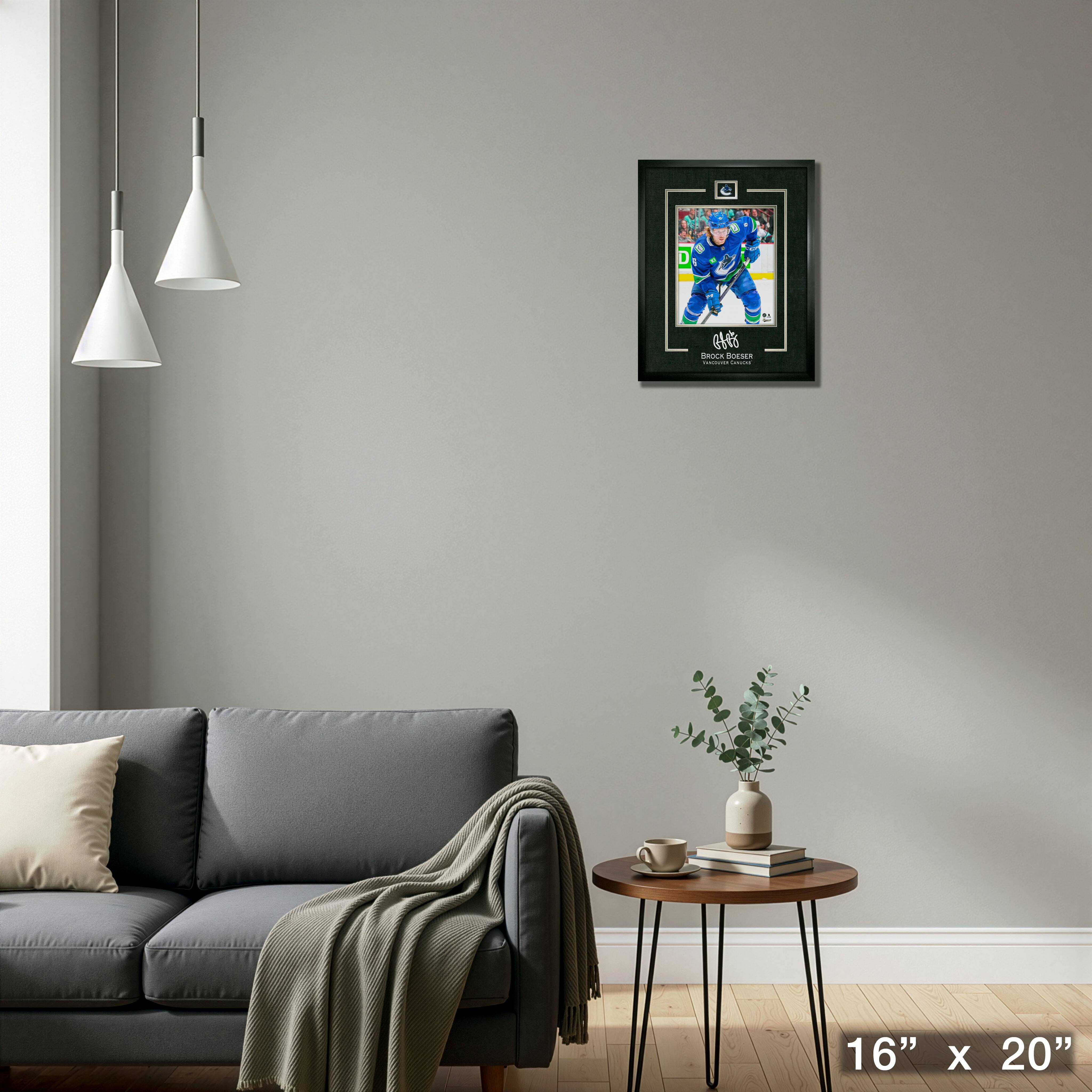 Brock Boeser 16" x 20" Replica Signature Frame Canucks