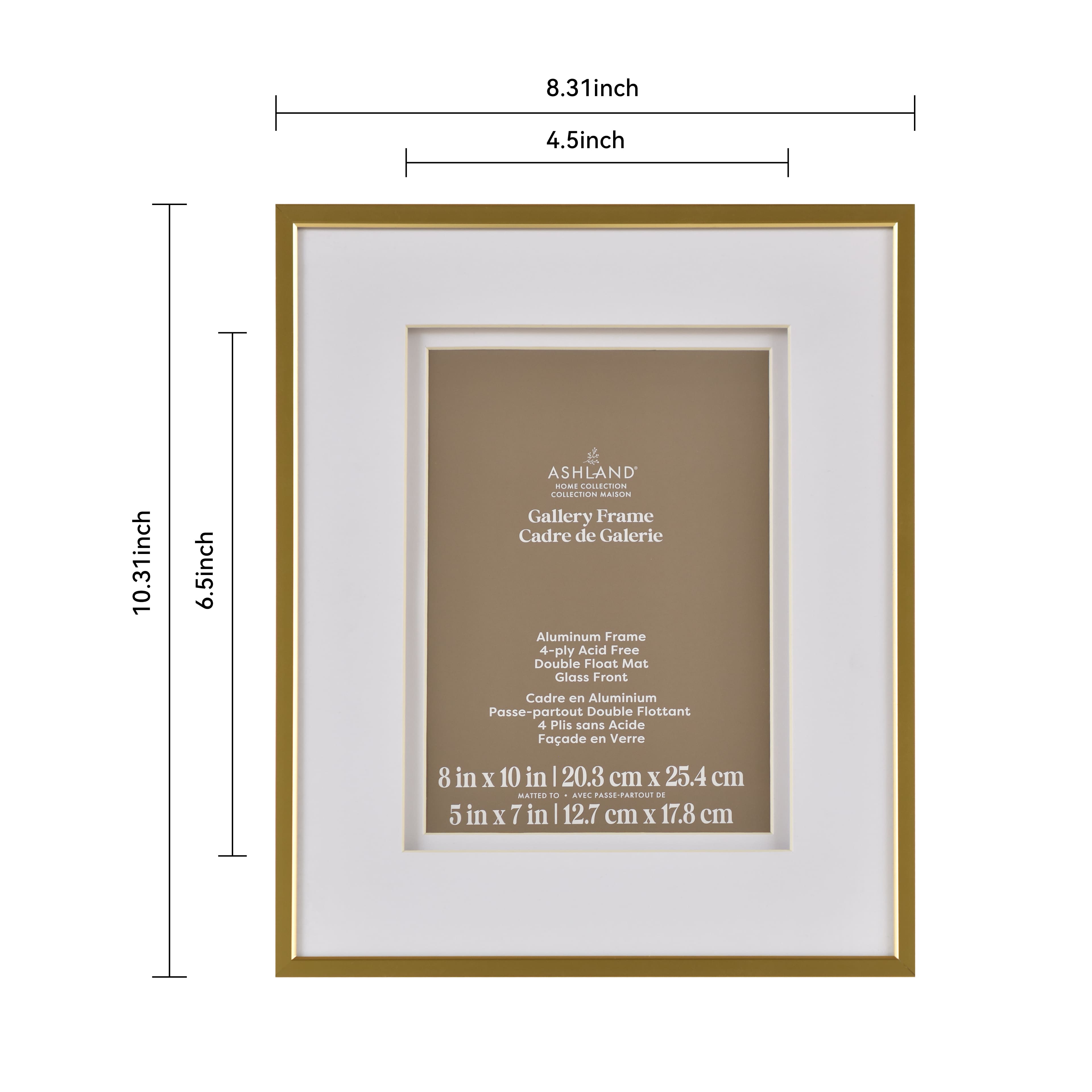 Home Metallic Double Matted Aluminum Gallery Frame by Ashland
