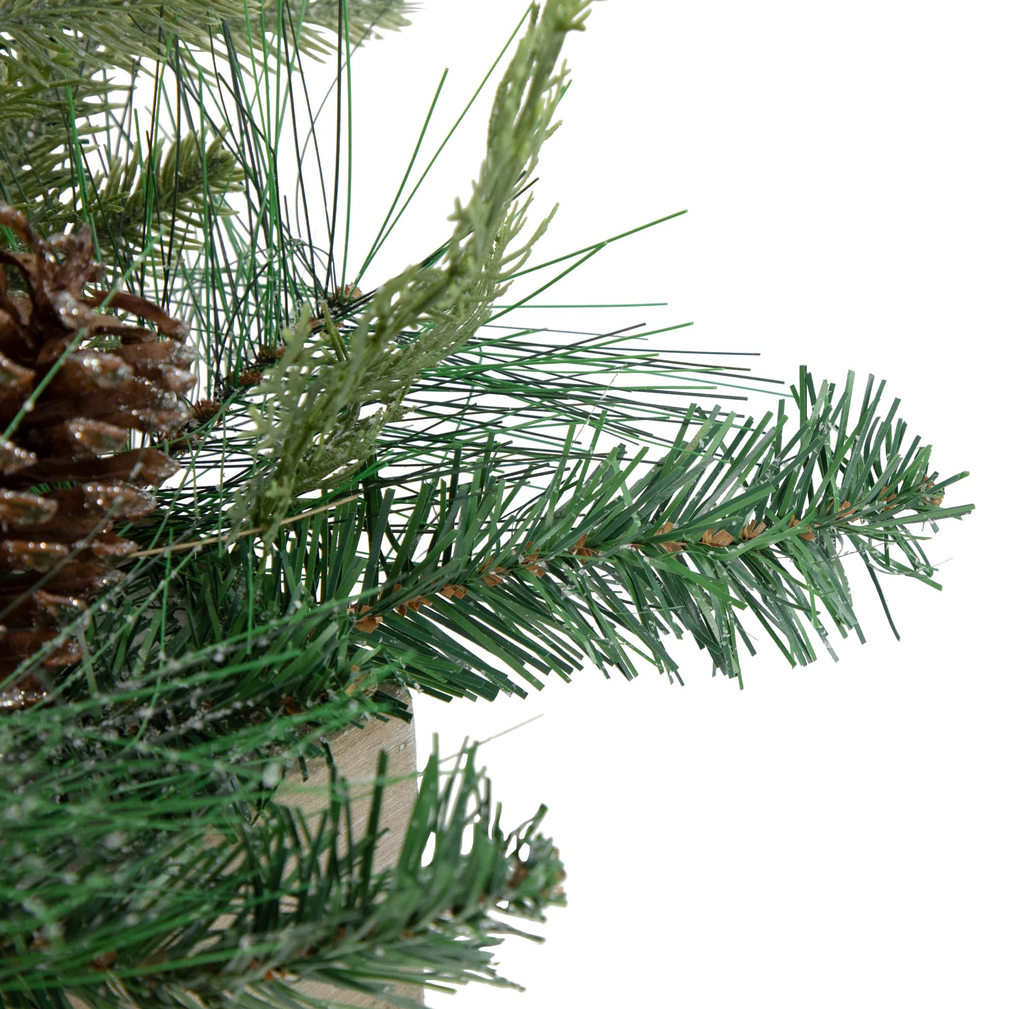 20" Mixed Pine with Pine Cones and Berries Christmas Floral Arrangement