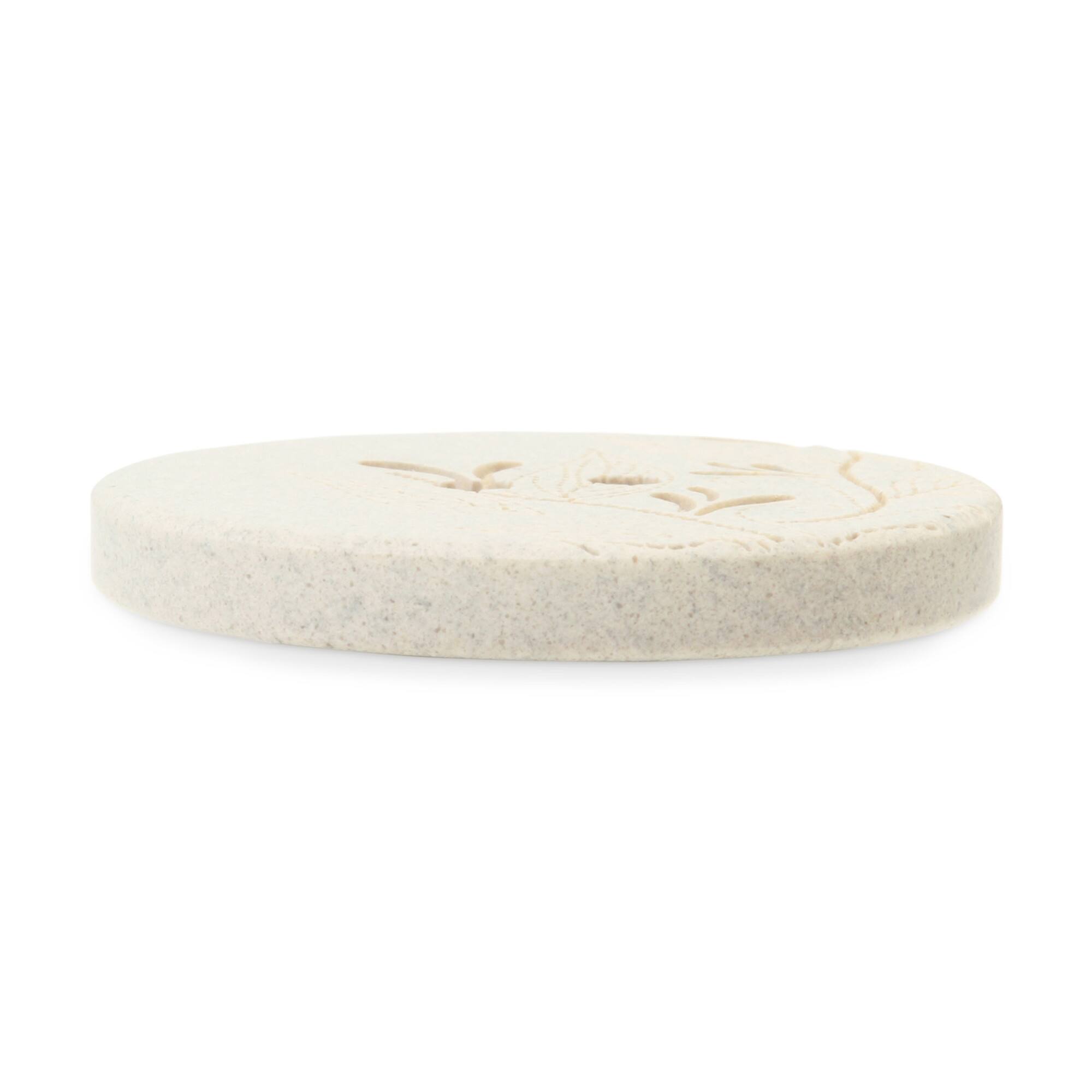 Dritz® 28mm Light Gray Recycled Hemp Round Floral Button, 3ct.