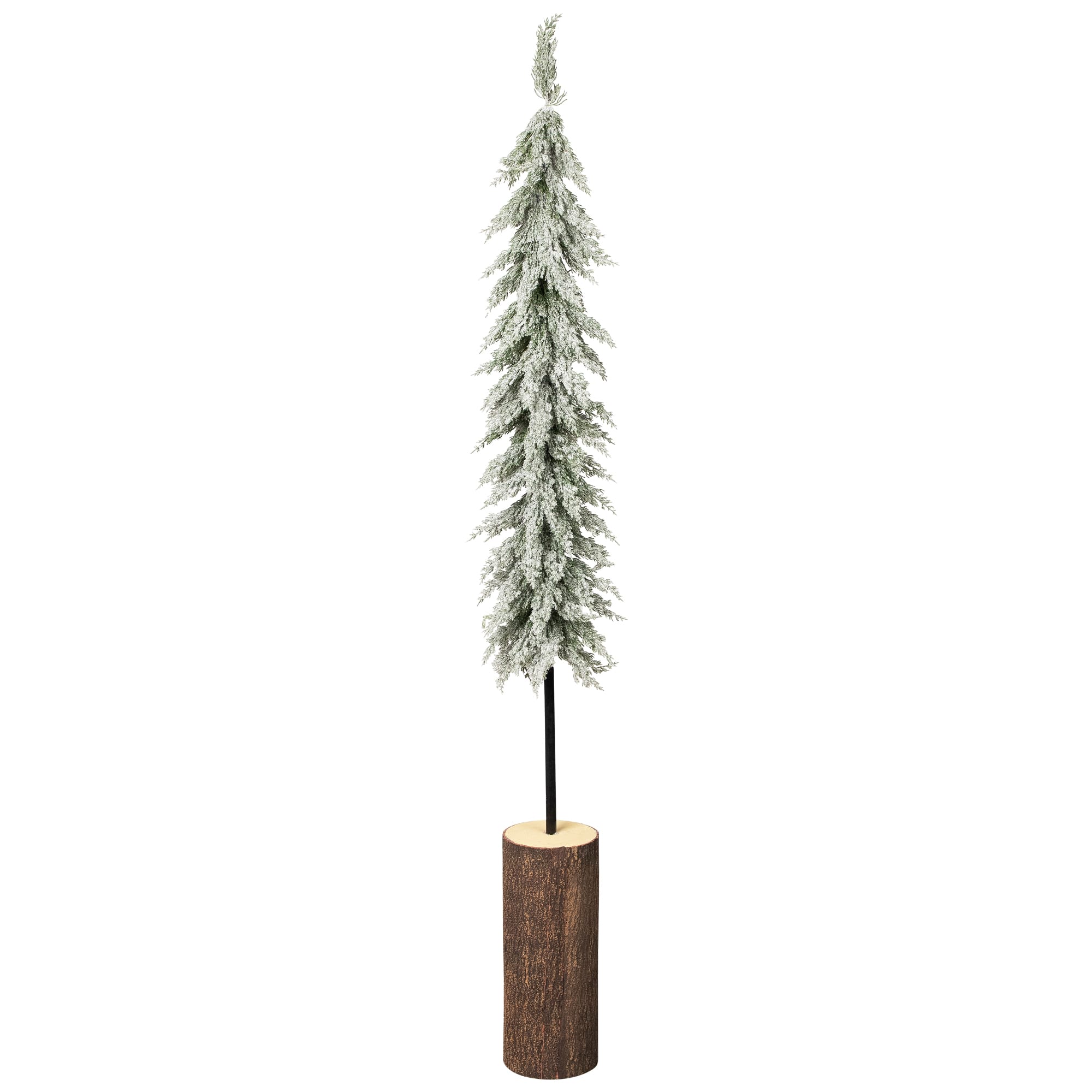 Northlight 5.5Ft Unlit Slim Flocked Down Swept Norfolk Pine Artificial Christmas Tree in Green | 5.5 ft | Michaels®