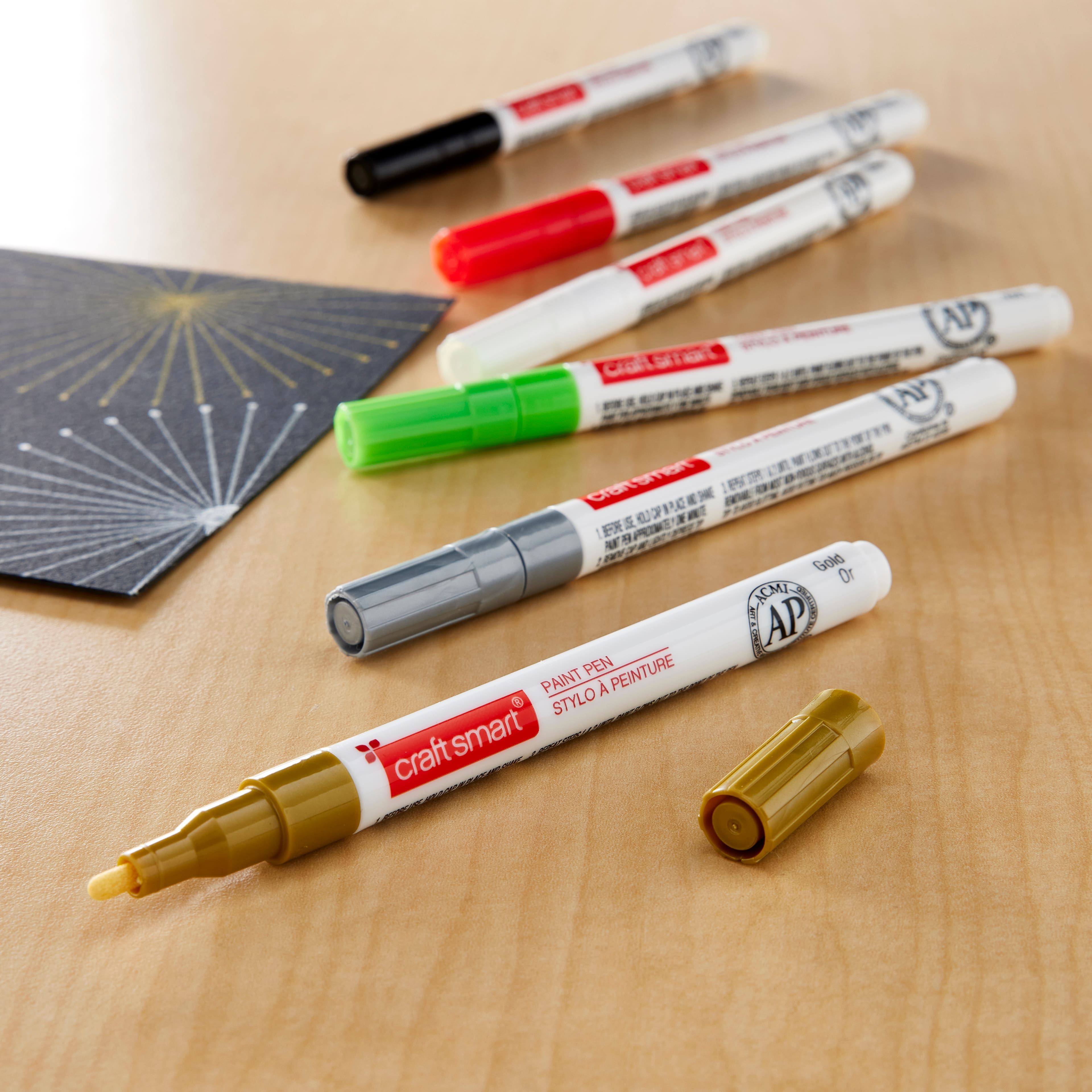 12 Packs: 6 ct. (72 total) Holiday Medium Line Paint Pen Set by Craft Smart®