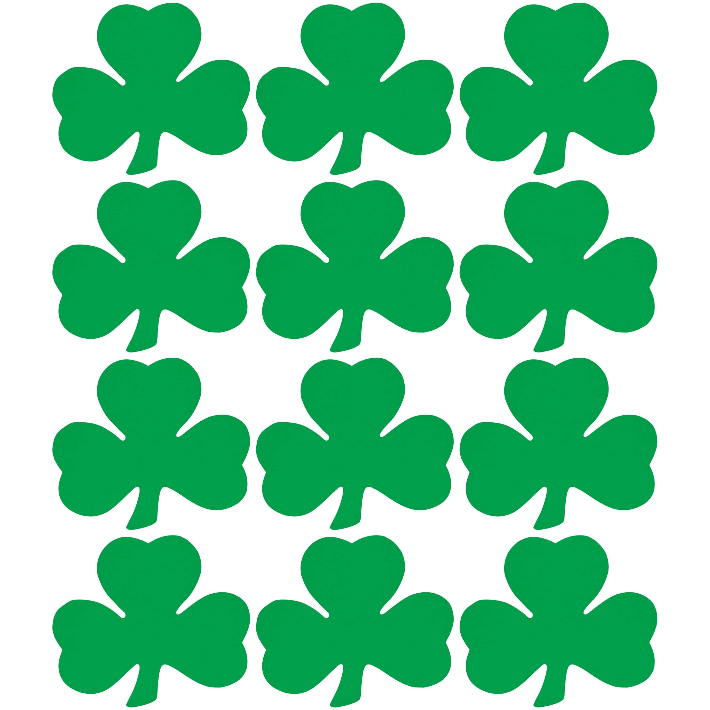 Beistle 9" Printed Shamrock Cutouts, 12ct.