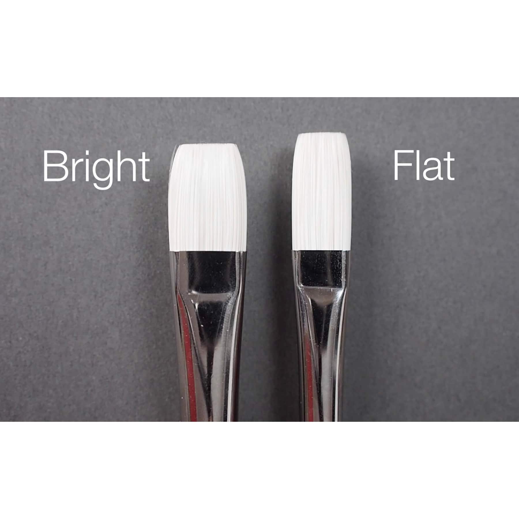 Silver Brush Limited Bristlon Short Handle Brights Brush, Set of 4