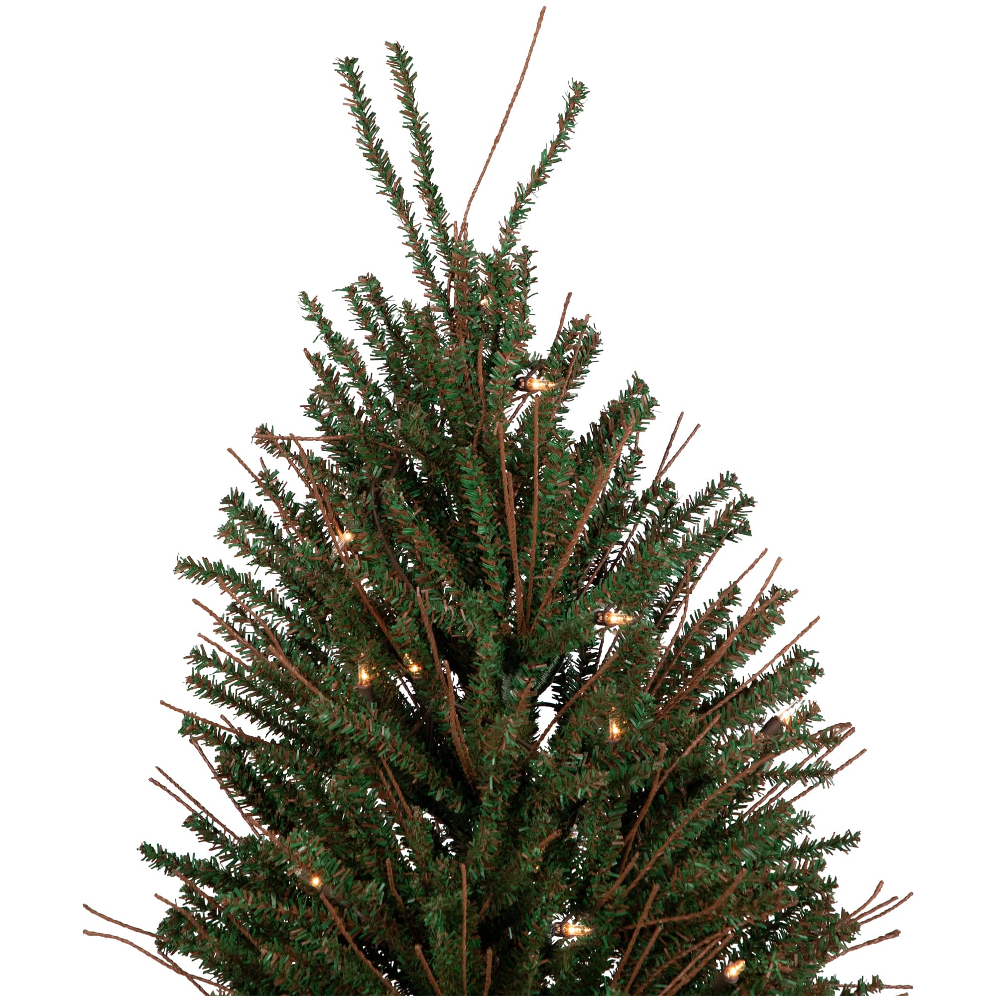 4ft. Pre-Lit Medium Warsaw Twig Artificial Christmas Tree in Burlap Base, Clear Lights