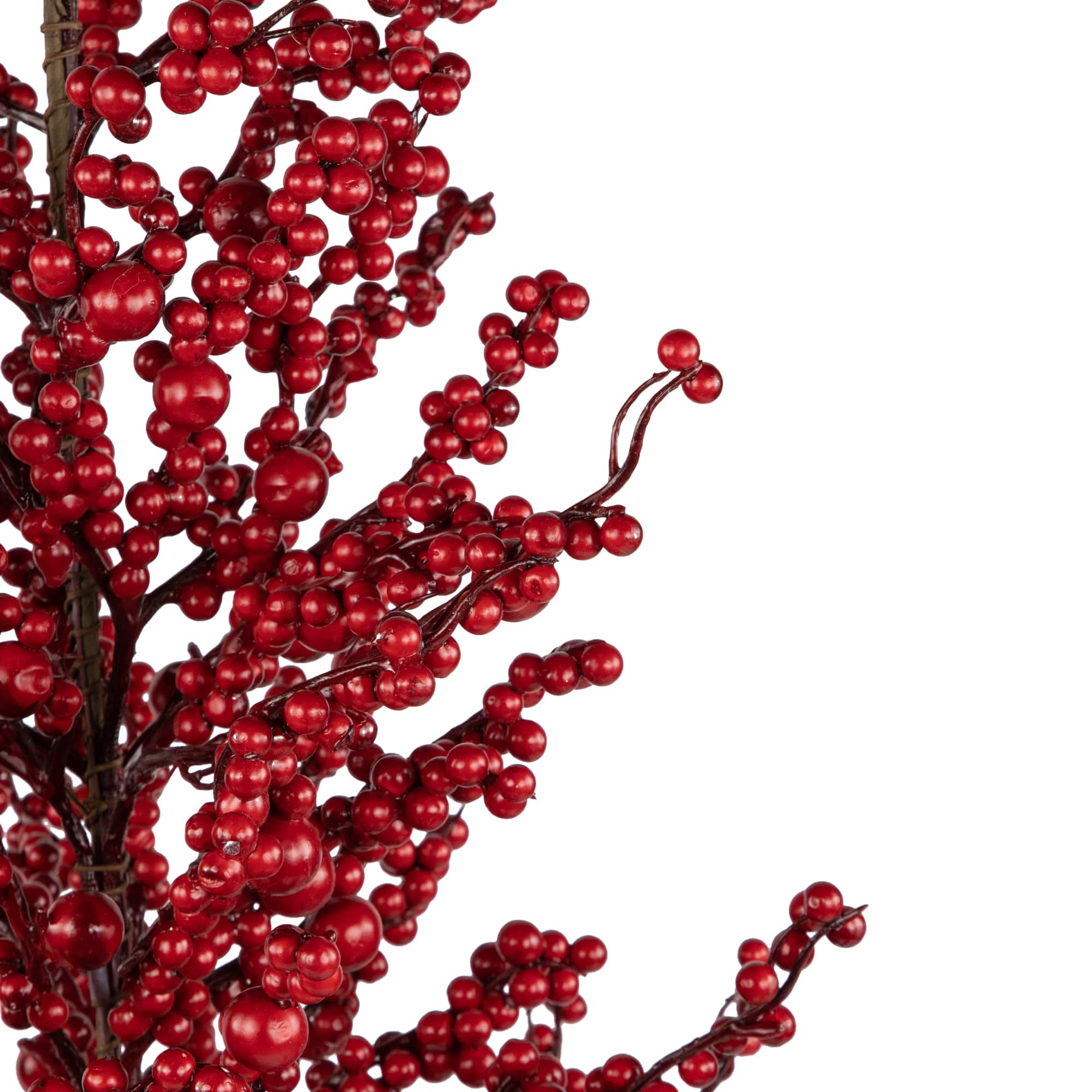 Northlight 30" Unlit Berries Twig Artificial Christmas Tree
