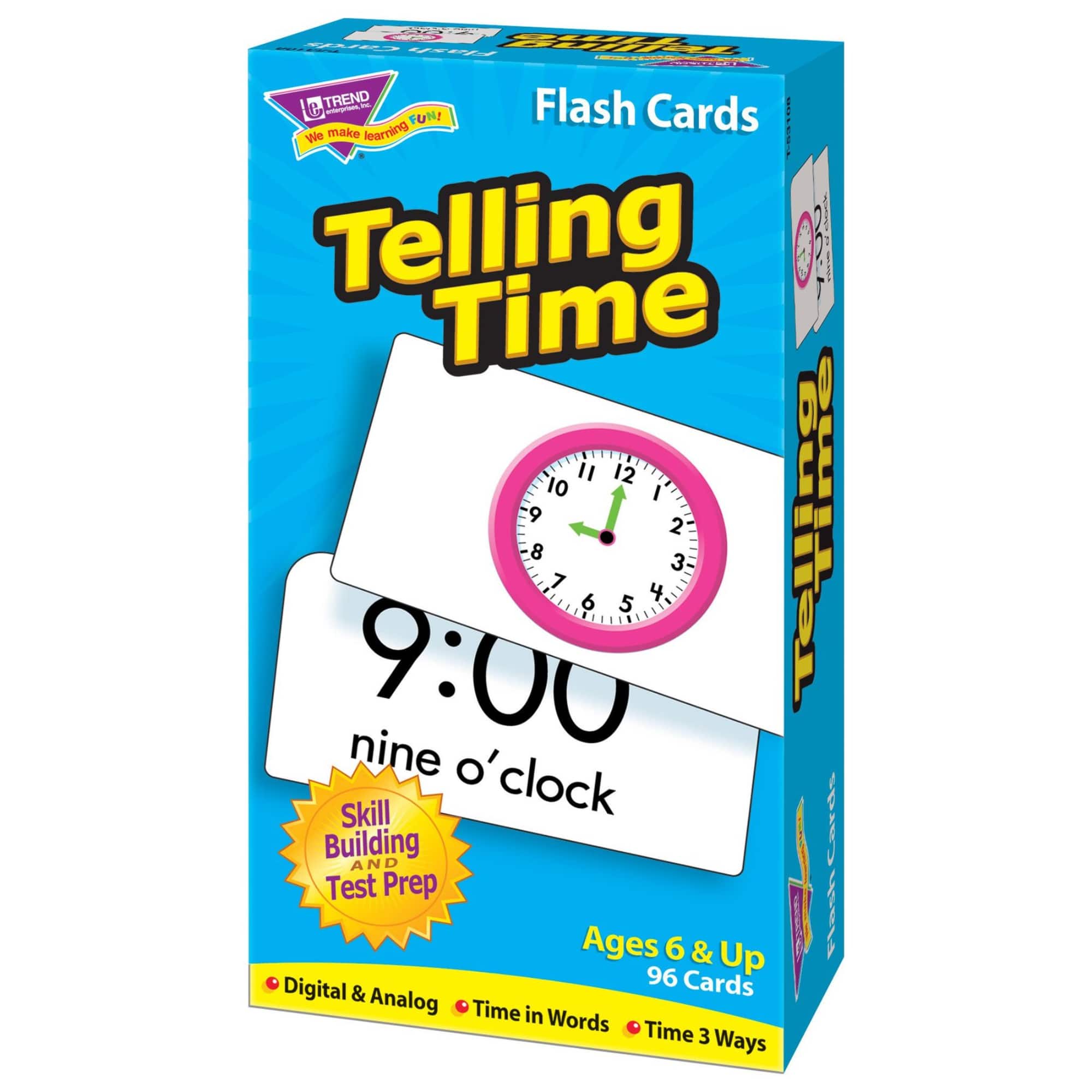 Trend Enterprises® Telling Time Skill Drill Flash Cards