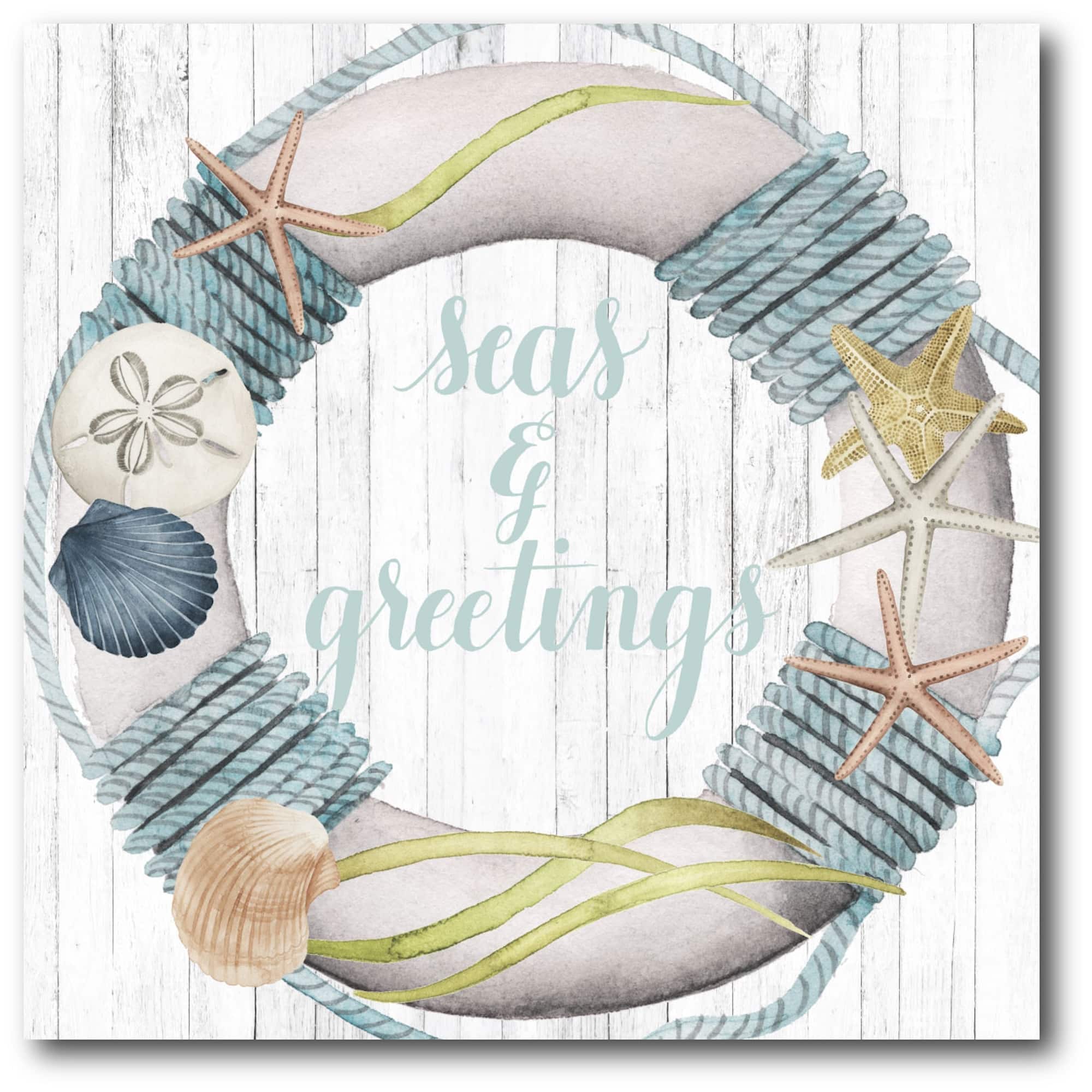 Courtside Market® Sea & Sand Christmas Gallery Wrapped Canvas Wall Art