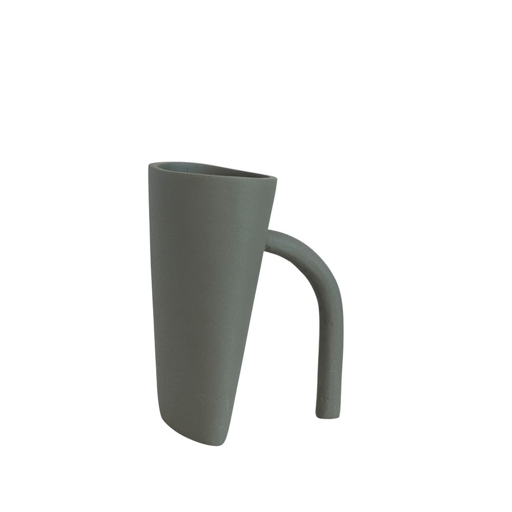 Hello Honey® Bloomingville 8.5" Gray Modern Textured Metal Vase