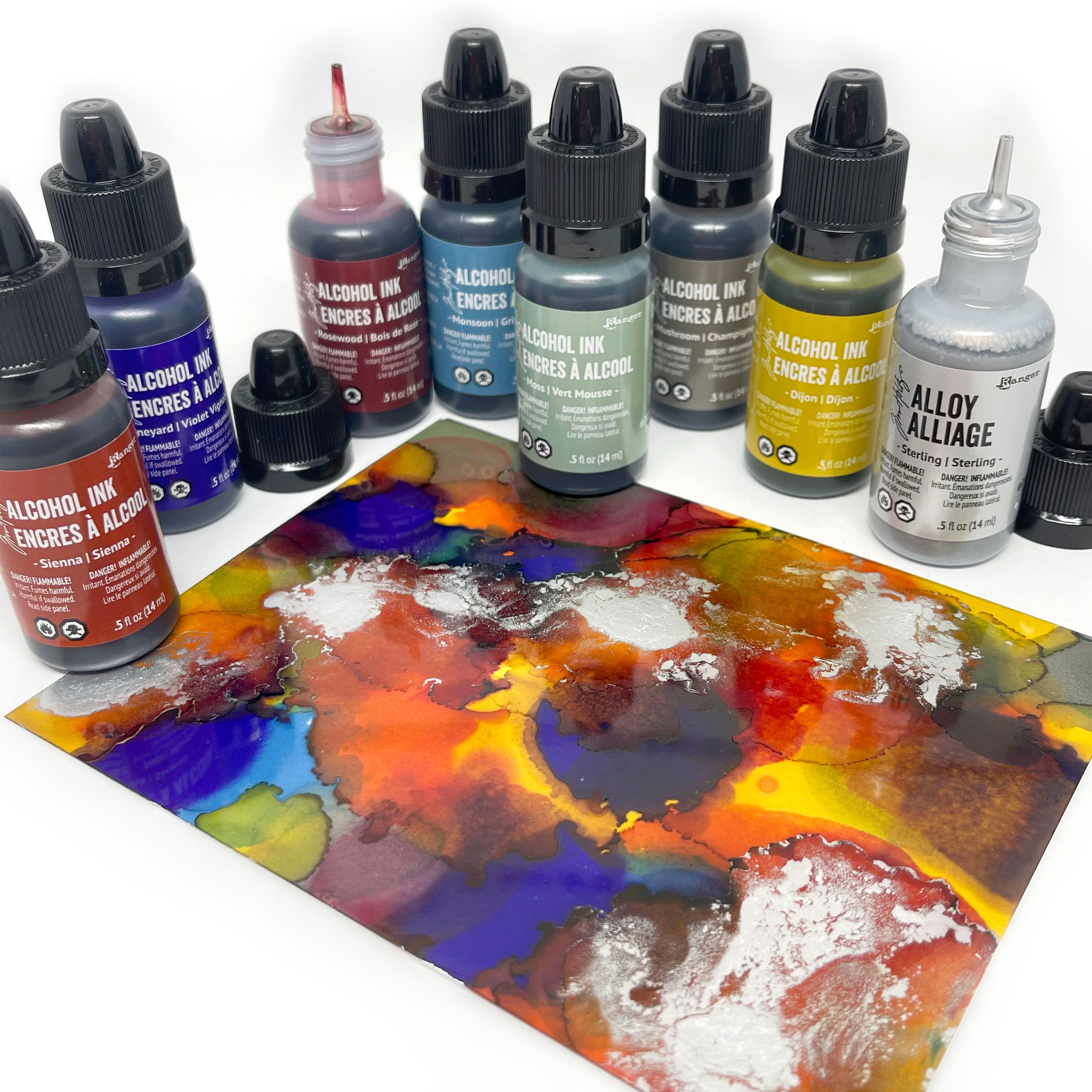 Tim Holtz® Earthtones 8 Color Alcohol Ink Set