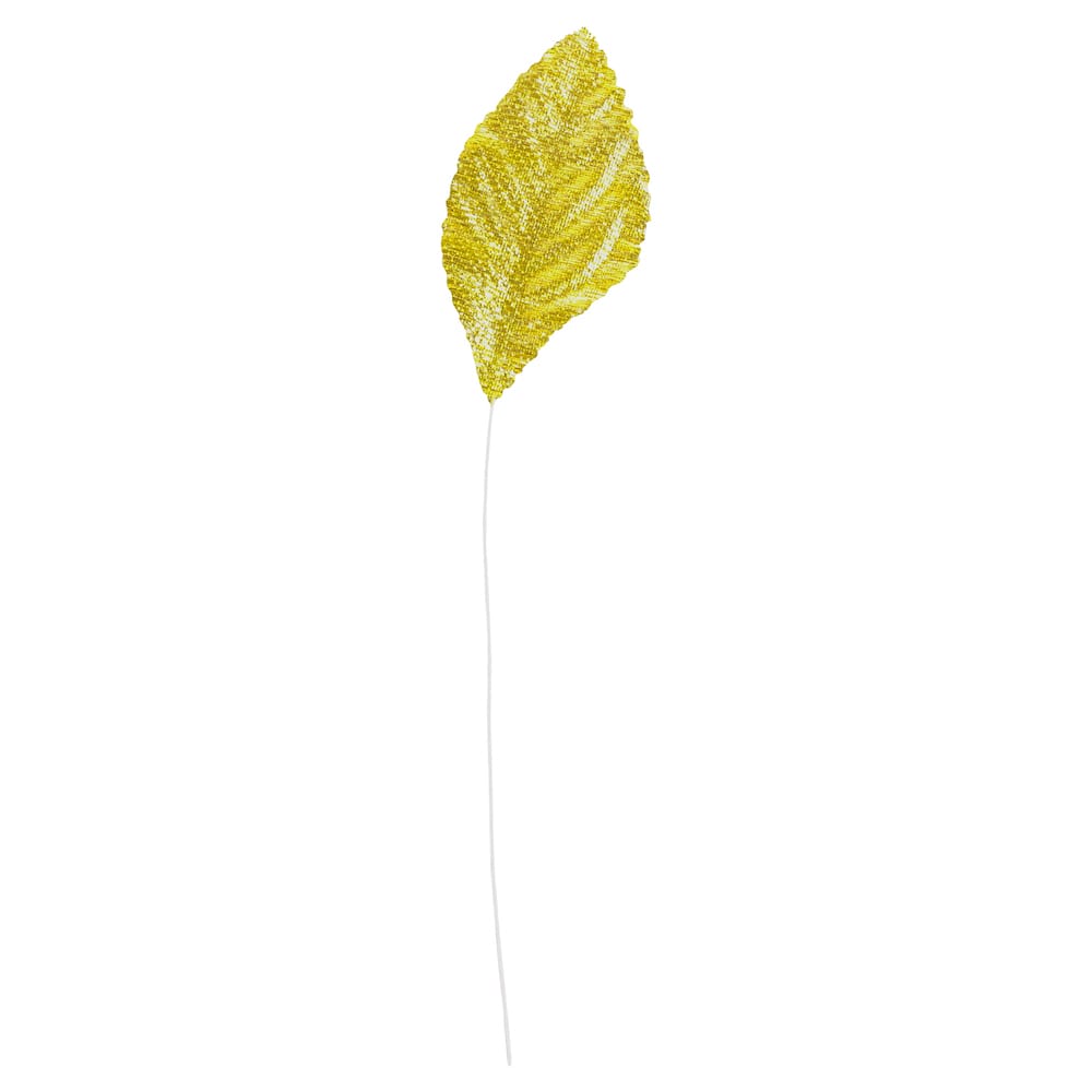 JAM Paper Foil Leaf Floral Accessory