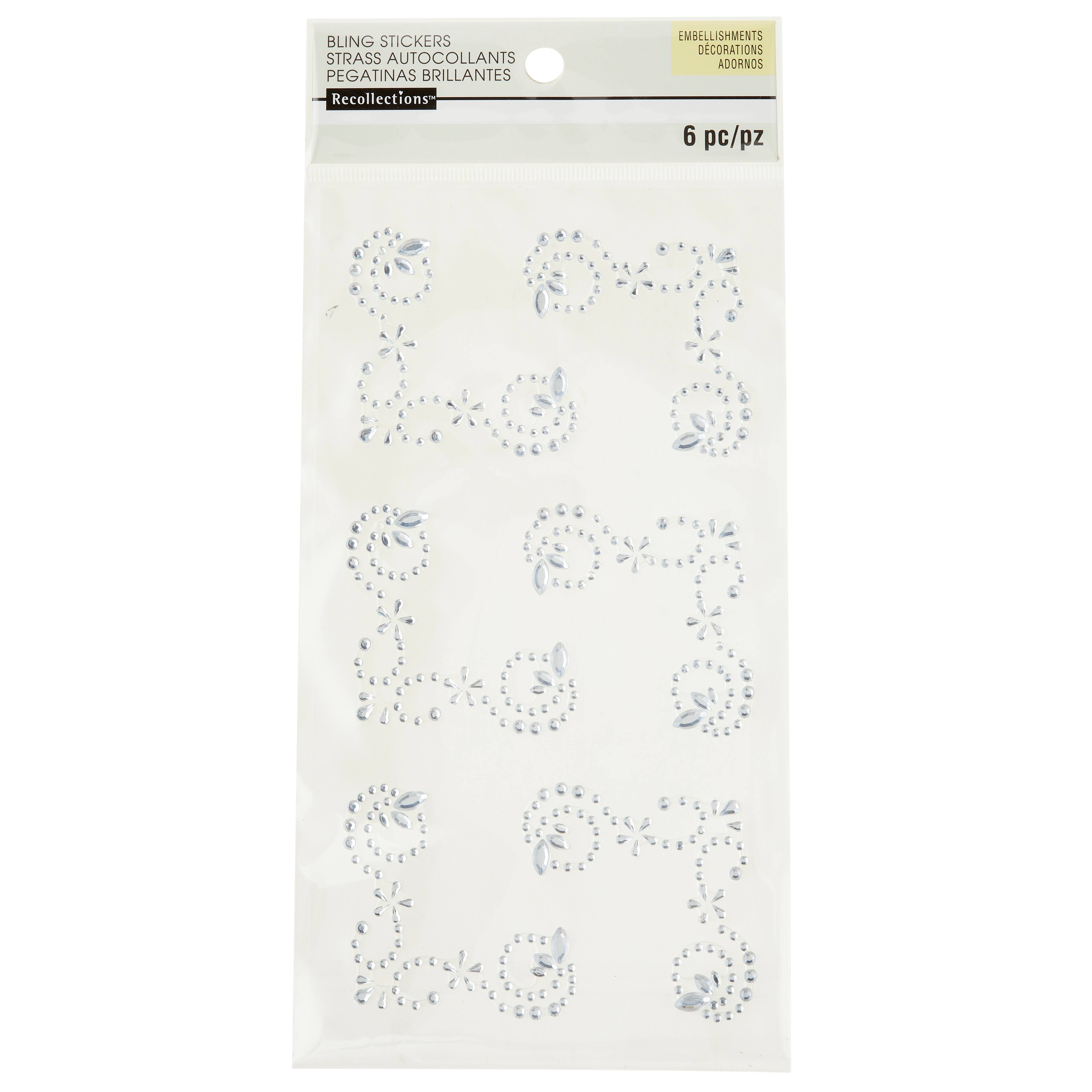 12 Packs: 6 ct. (72 total) Photo Corner Adhesive Rhinestones by Recollections™