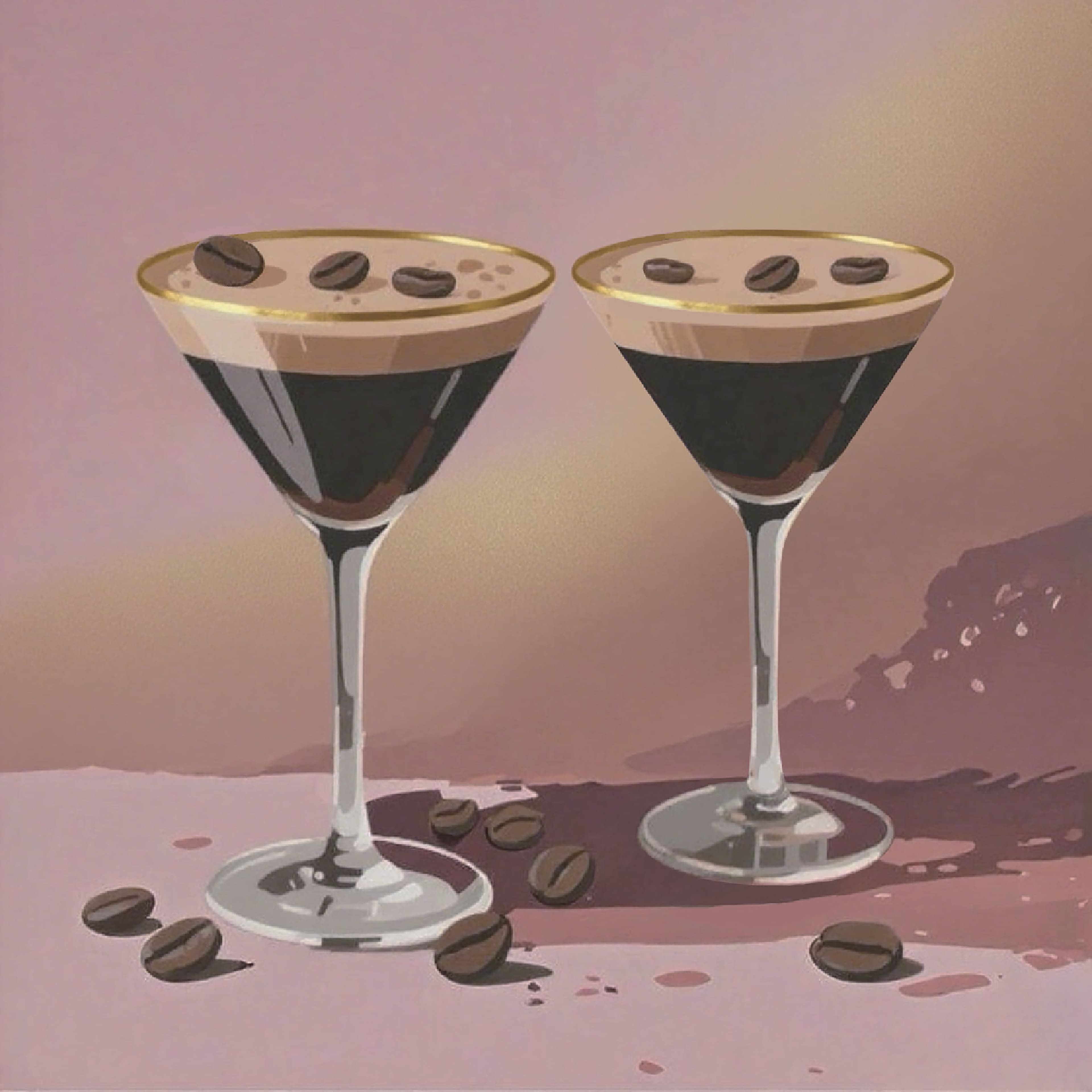 11" x 11" Summer Espresso Martini Canvas Painting Kit by Craft Smart®