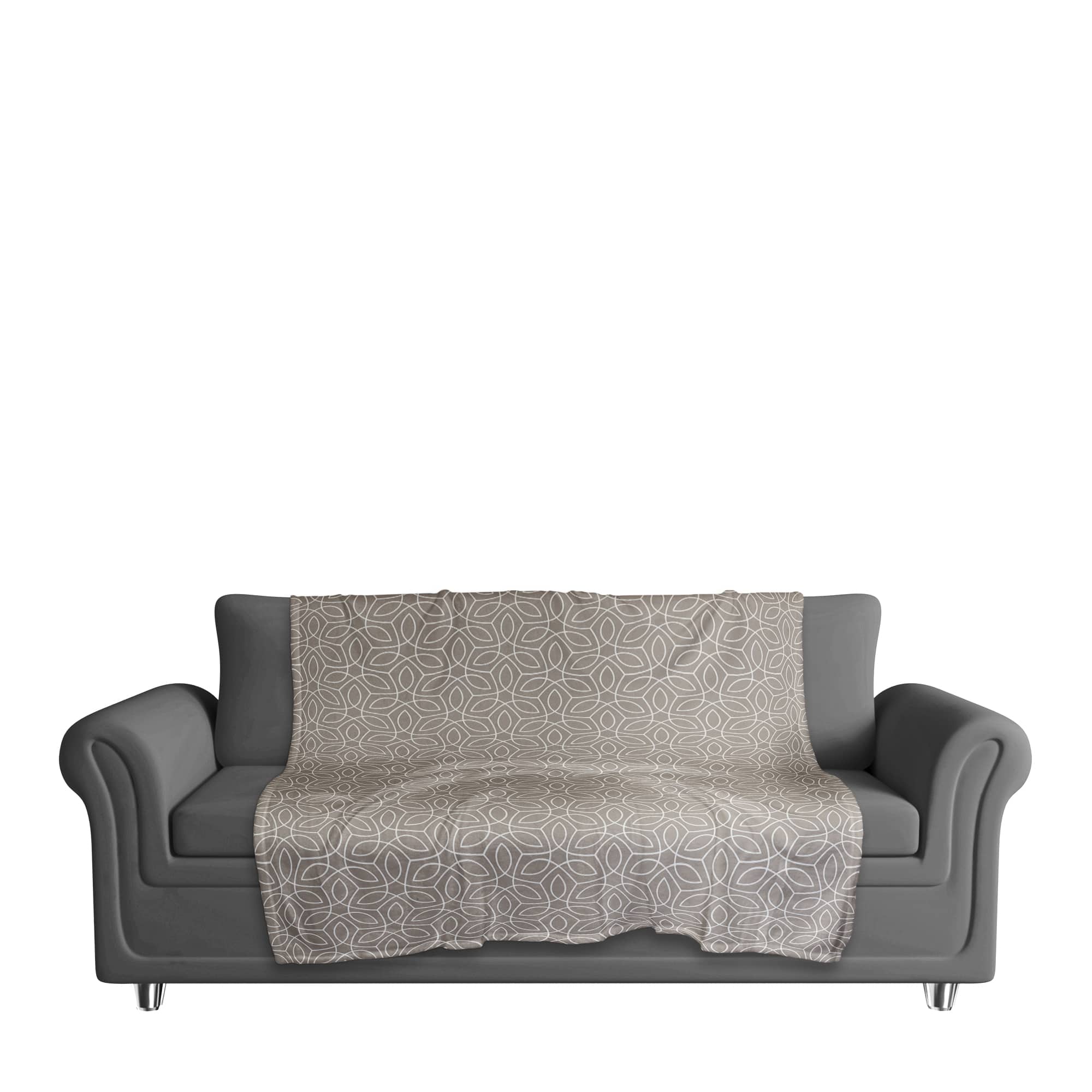 Leafy Pattern Coral Fleece Blanket