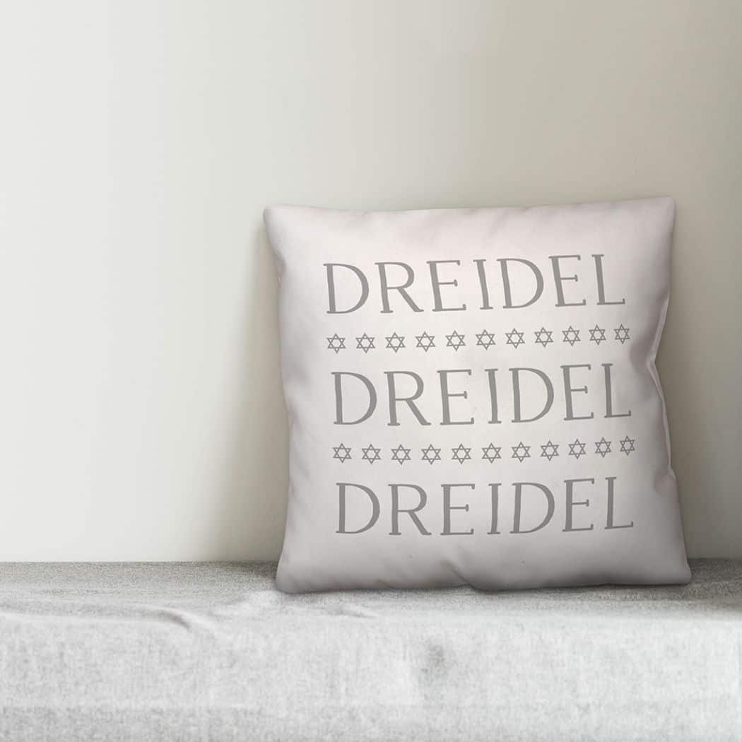 Dreidel Driedel Driedel 18x18 Spun Poly Pillow
