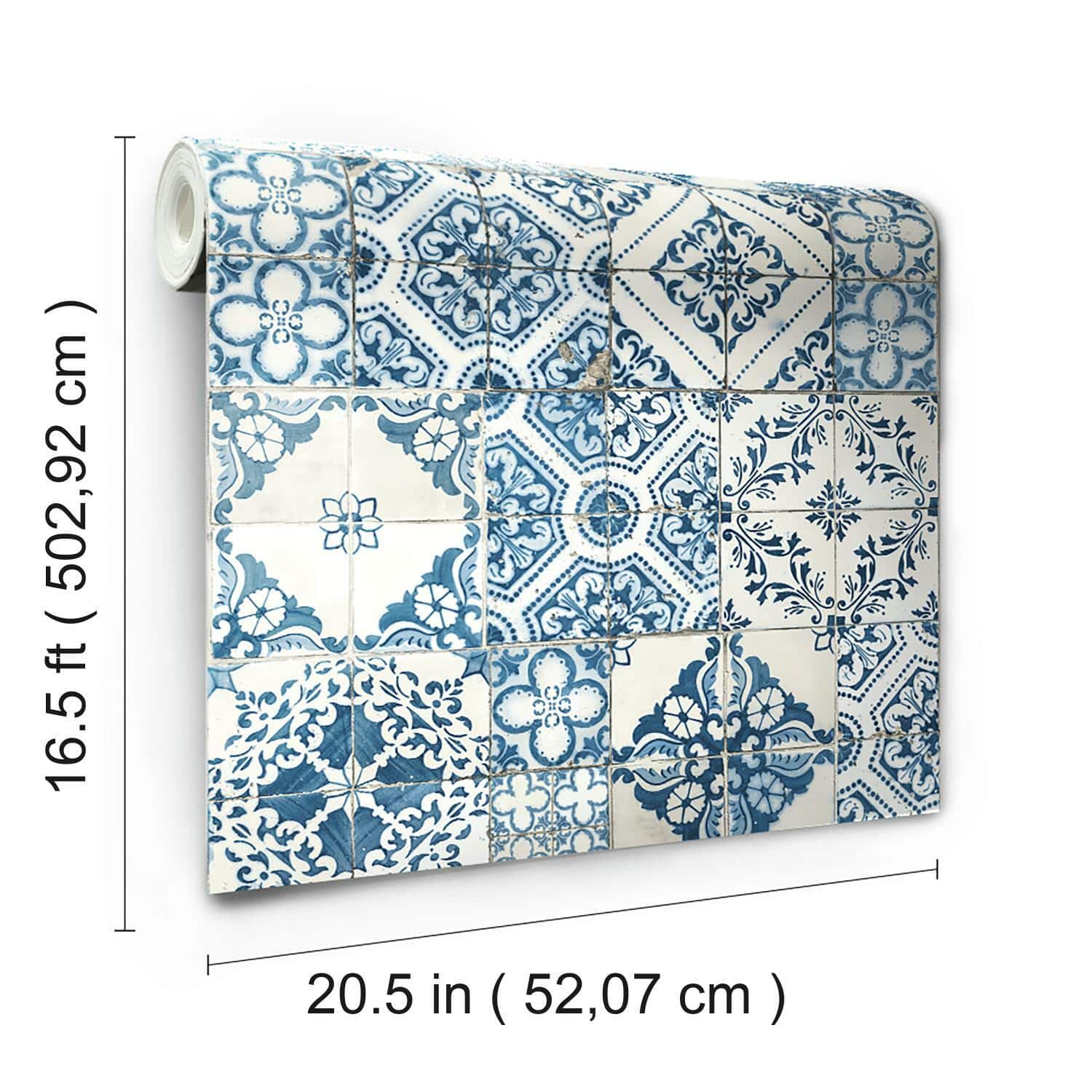 RoomMates Mediterranean Tile Peel & Stick Wallpaper