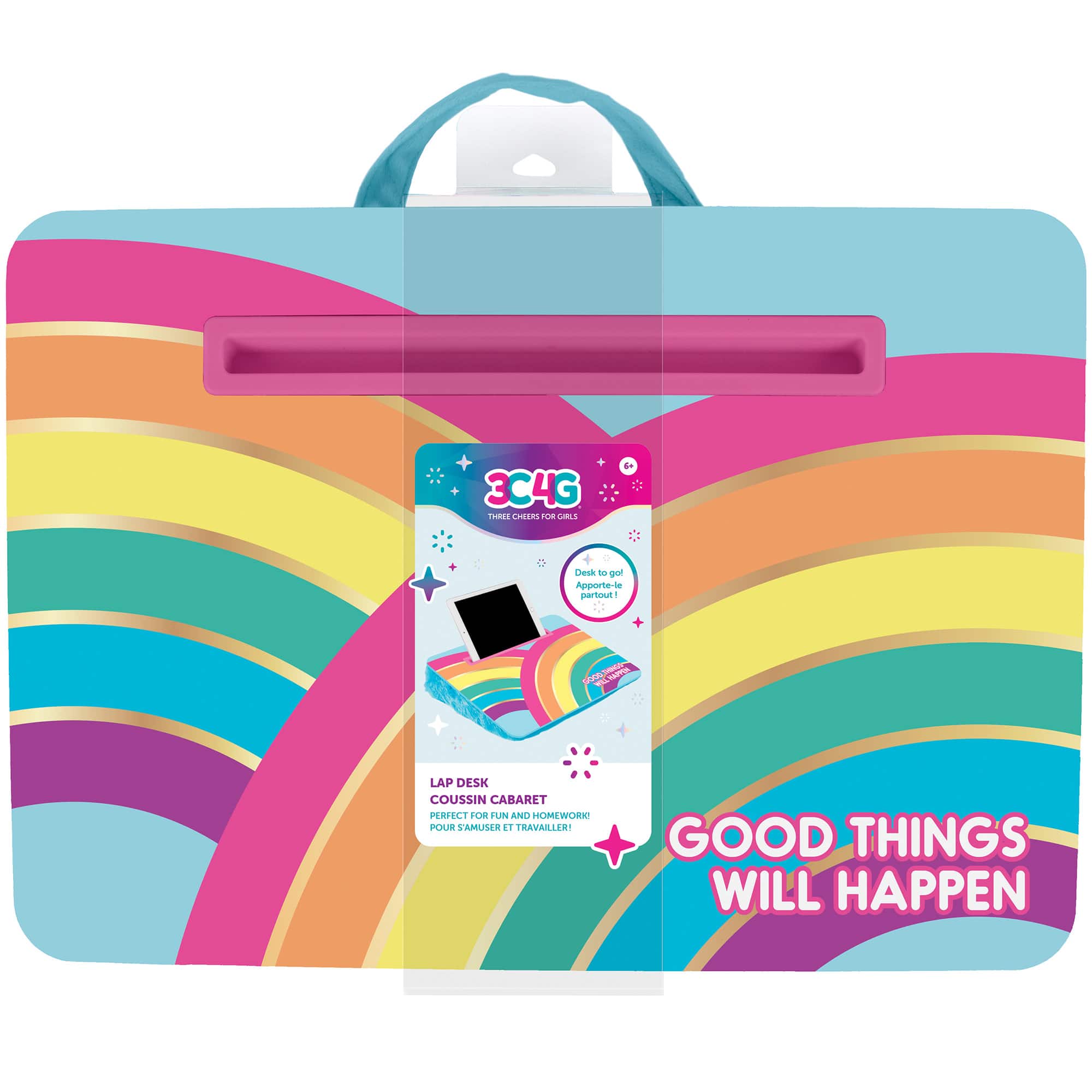 Make It Real™ 3C4G Blue Rainbow Bright Lap Desk