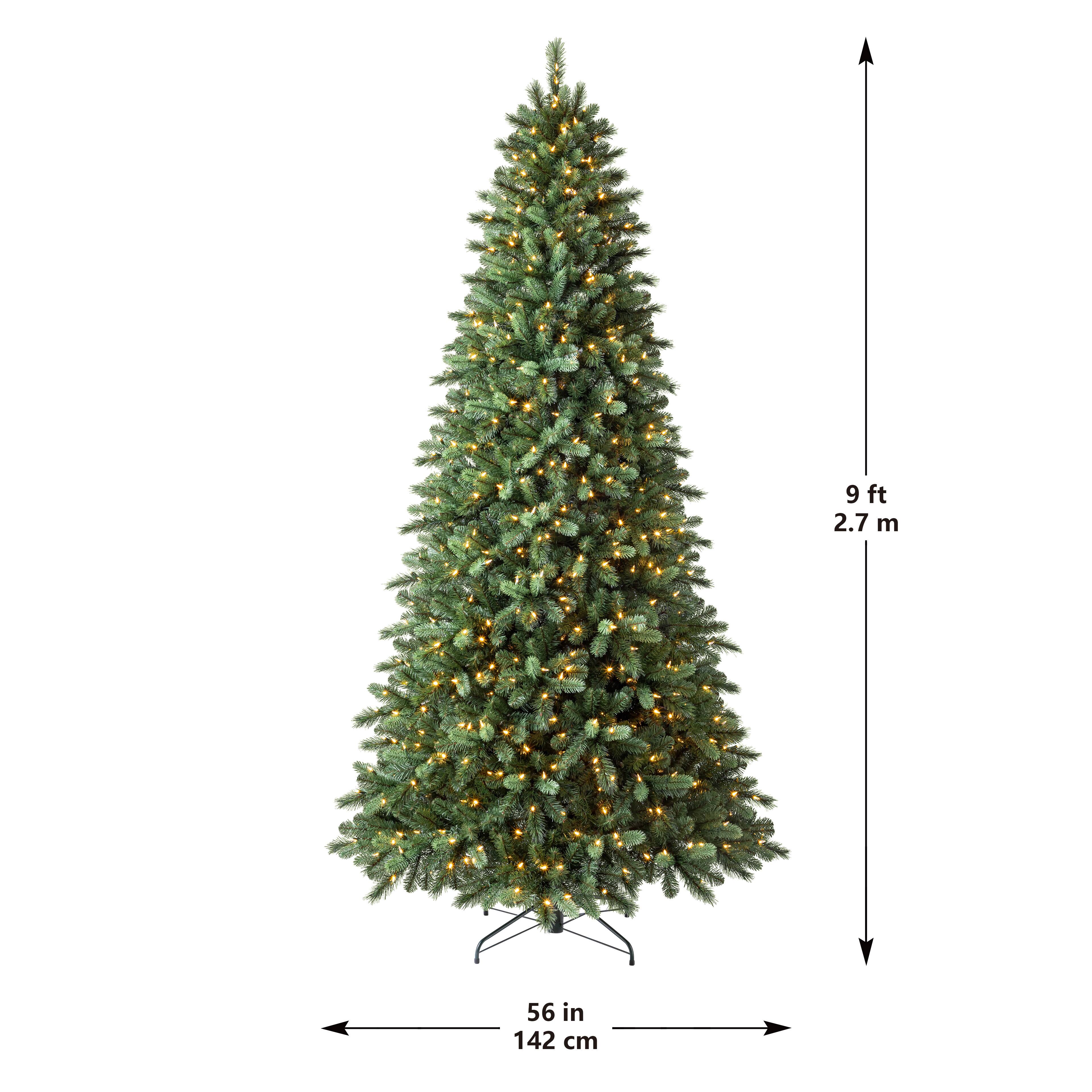 9ft. Pre-Lit Rothwell Fir Realistic Artificial Christmas Tree, Warm White LED Lights by Ashland®