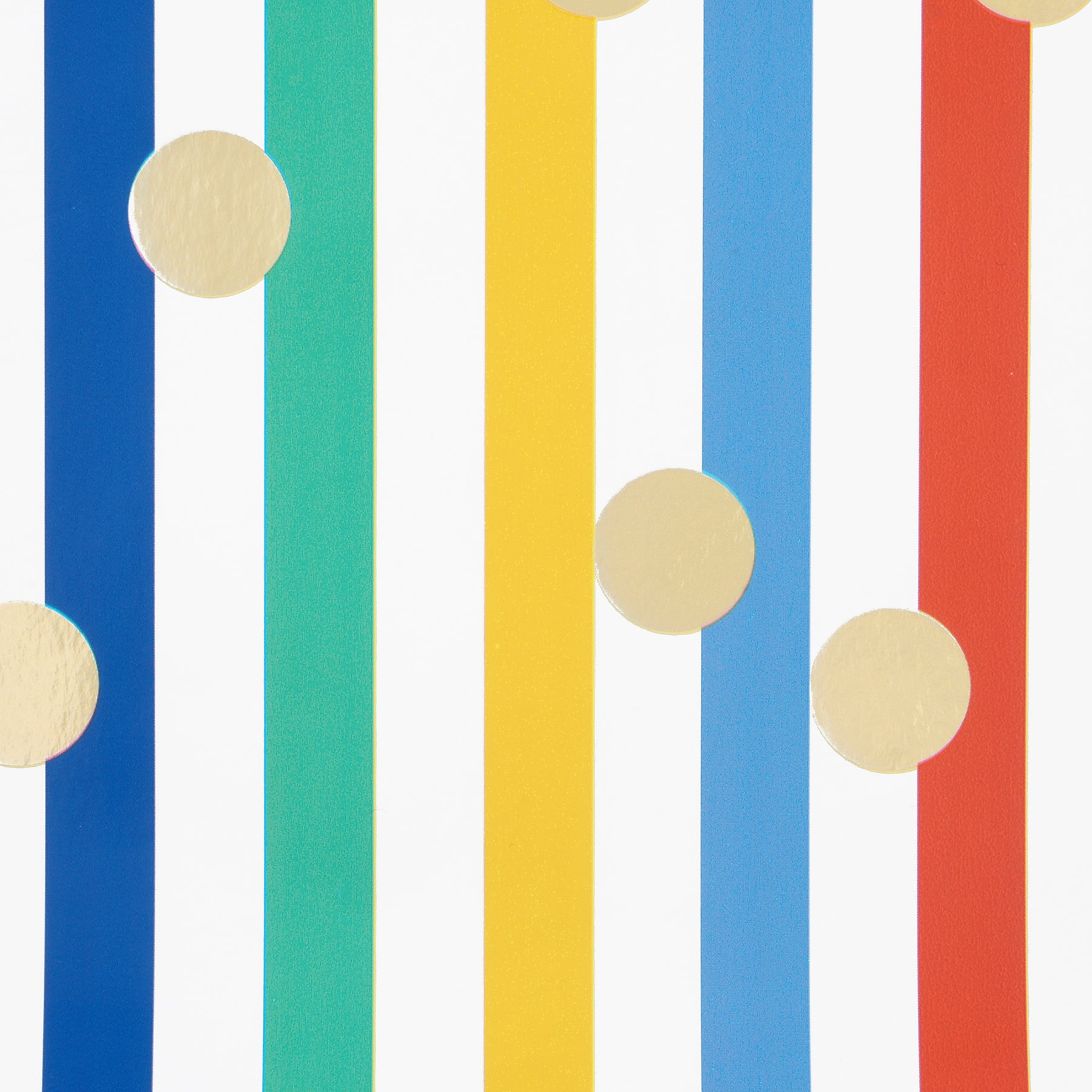 Stripes & Gold Dots Gift Wrap by Celebrate It™