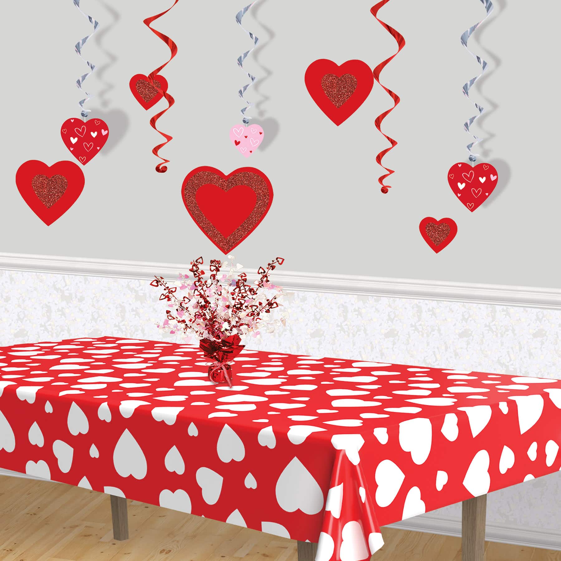 Beistle Valentine's Day Heart Whirls, 24ct.