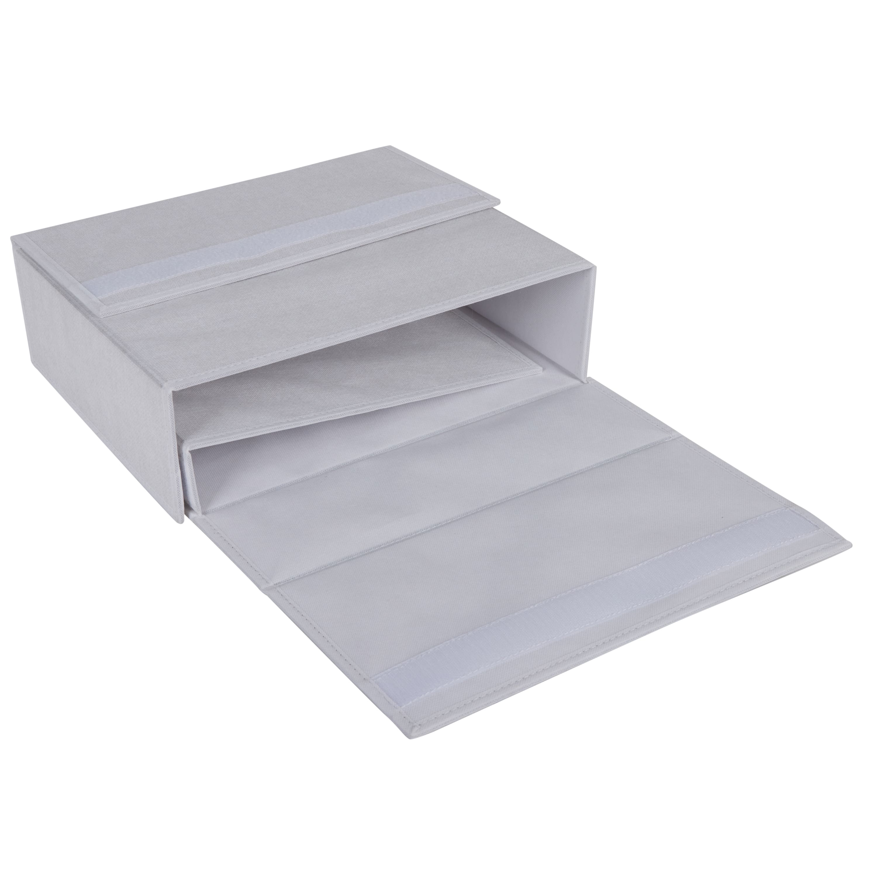 Organize It All 15" White Foldable Linen Closet Organizer