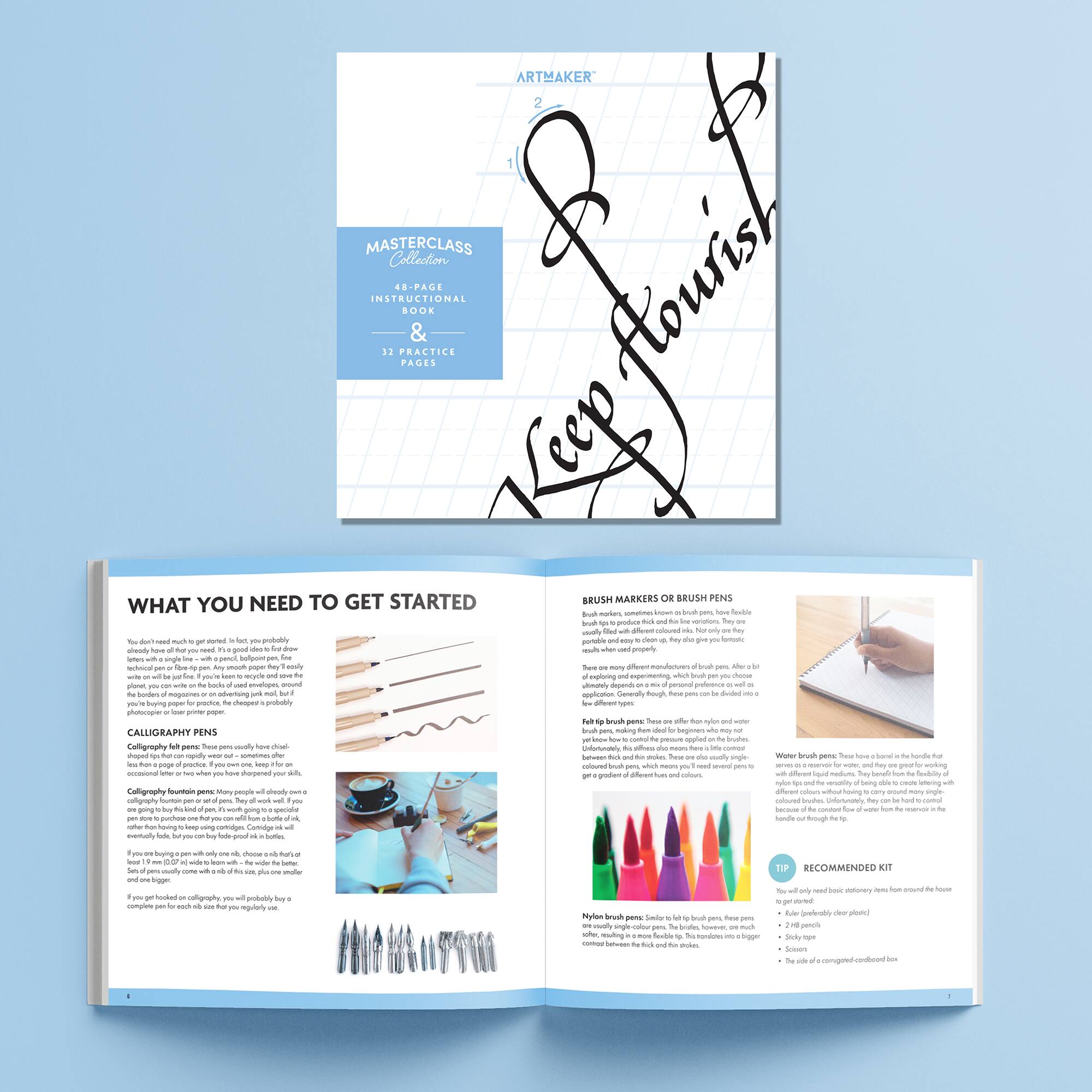 Hinkler Art Maker Masterclass Collection Calligraphy Art Kit