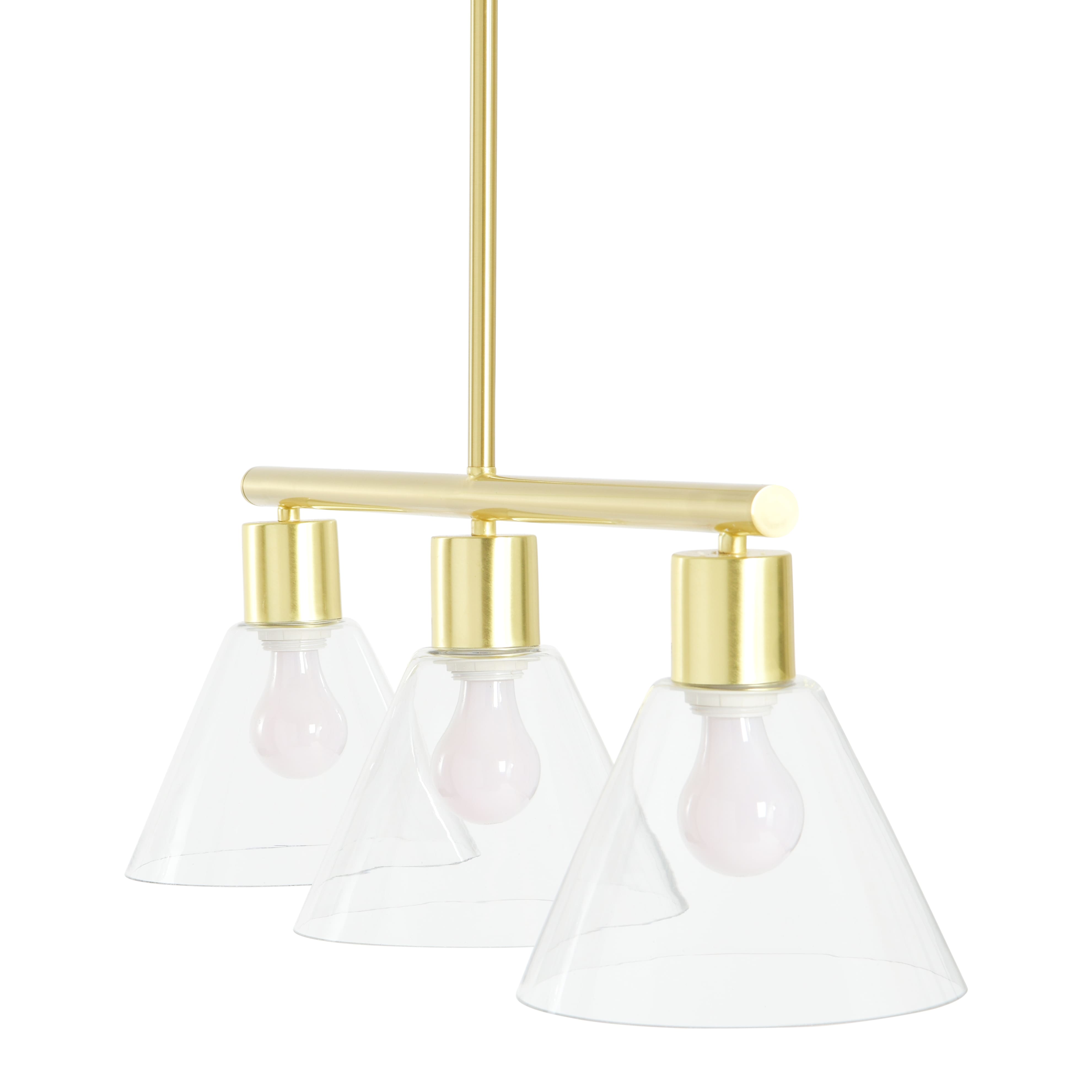 Hello Honey® Brushed Gold Modern Linear Ceiling Light