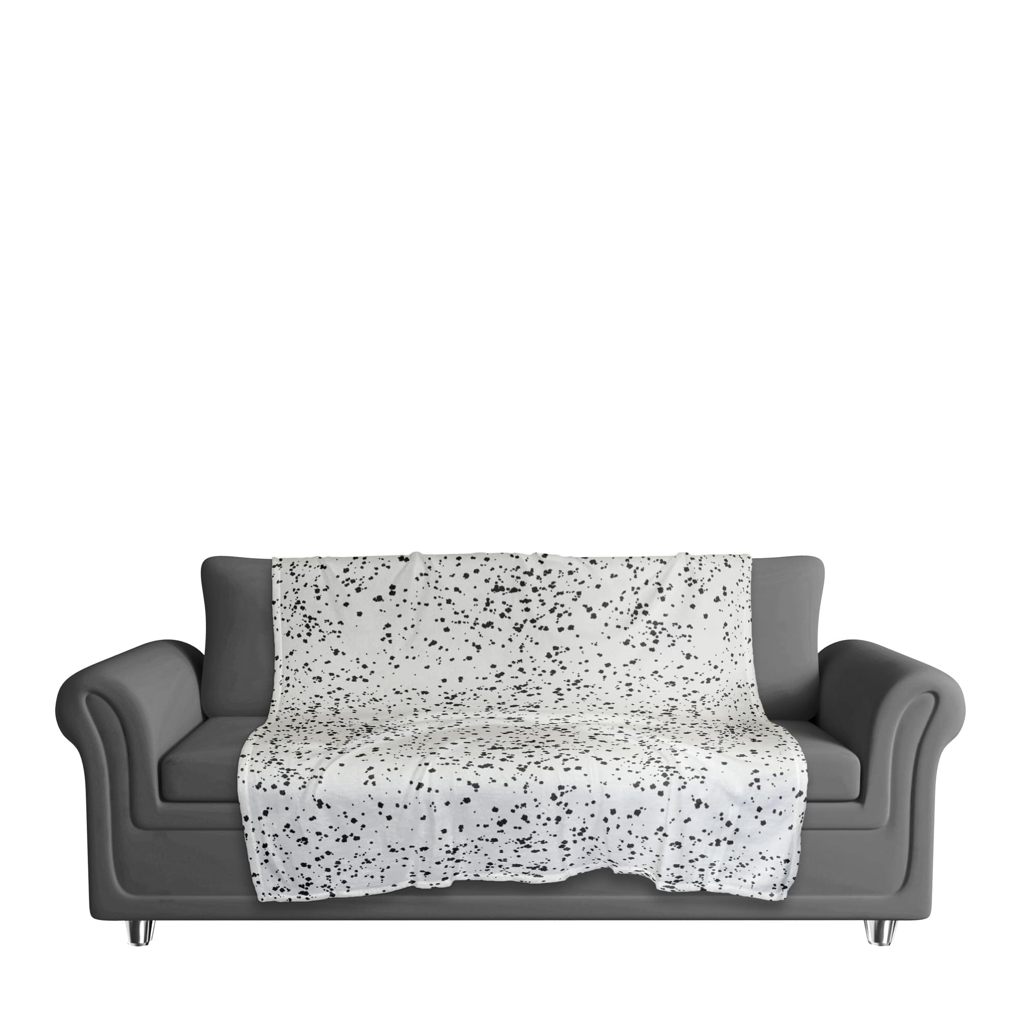 Monochromatic Dot Pattern 50" x 60" Coral Fleece Blanket