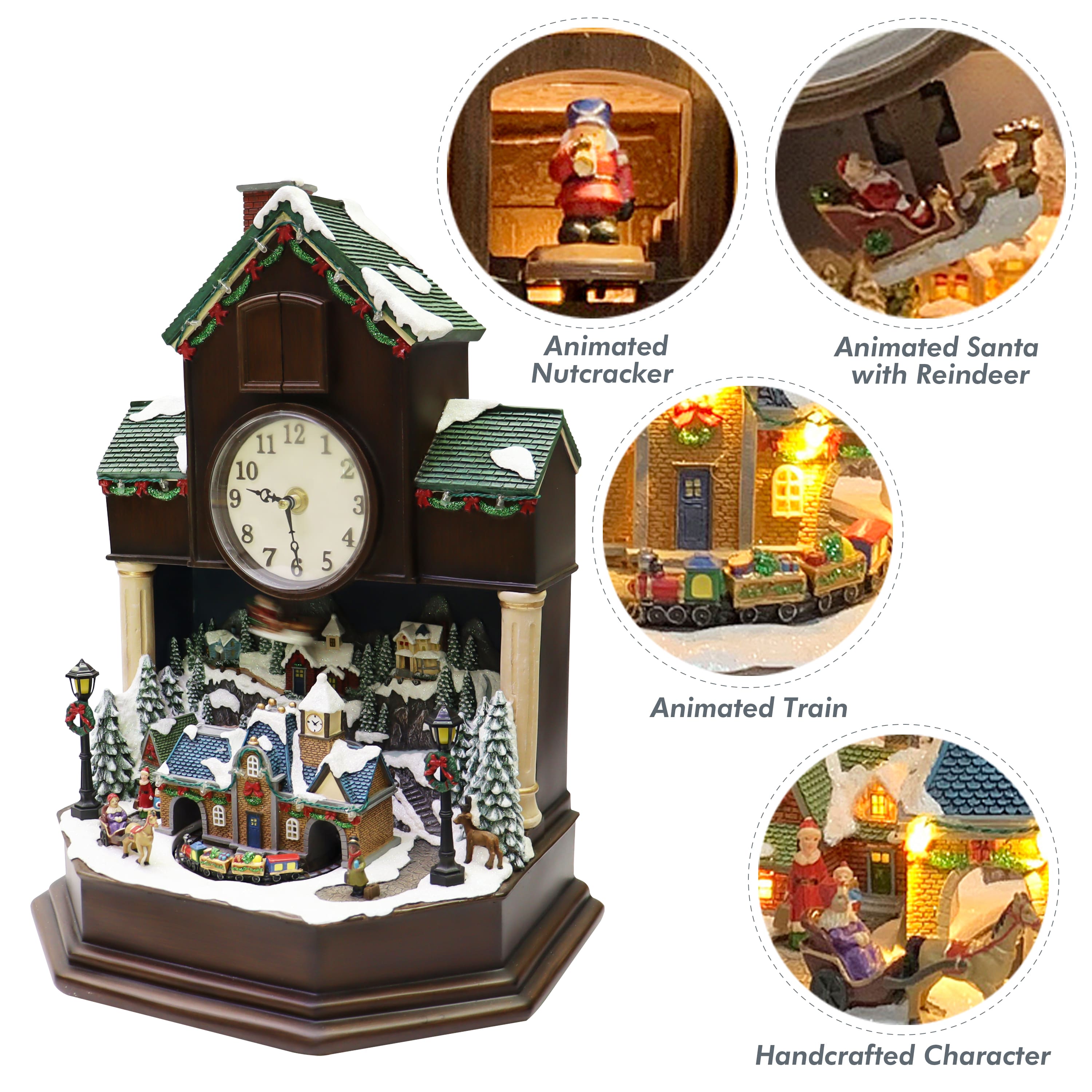 Moments in Time 16.8" Animated Cuckoo Clock Décor 