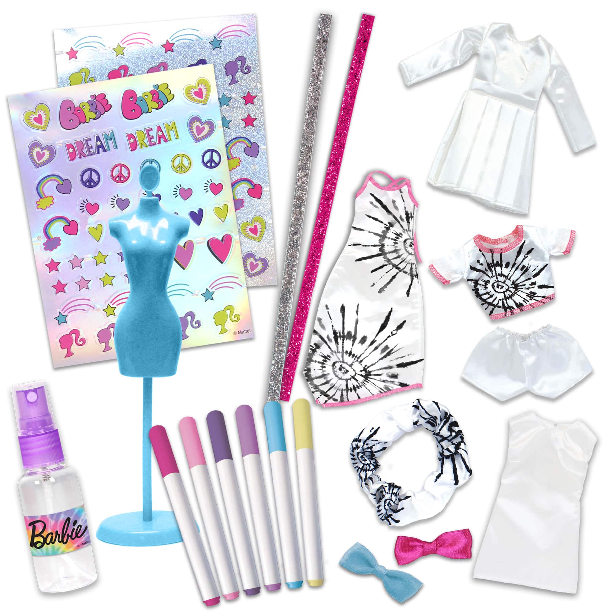 Tara Toy Barbie Tie-Dye Be A Real Fashion Designer Doll Clothes Designing Kit
