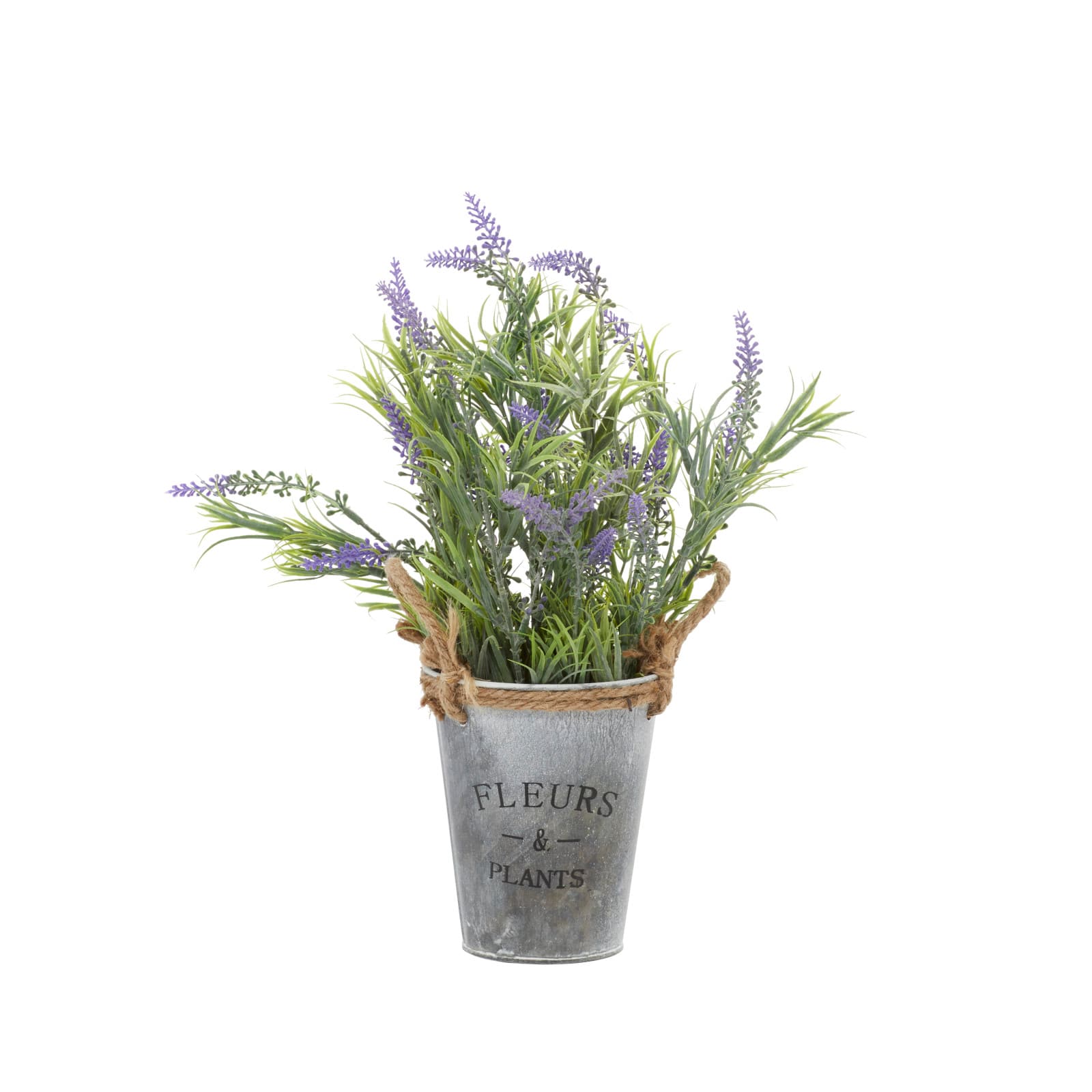 Grey Plastic Contemporary Artificial Foliage, 13" x 9" x 14"