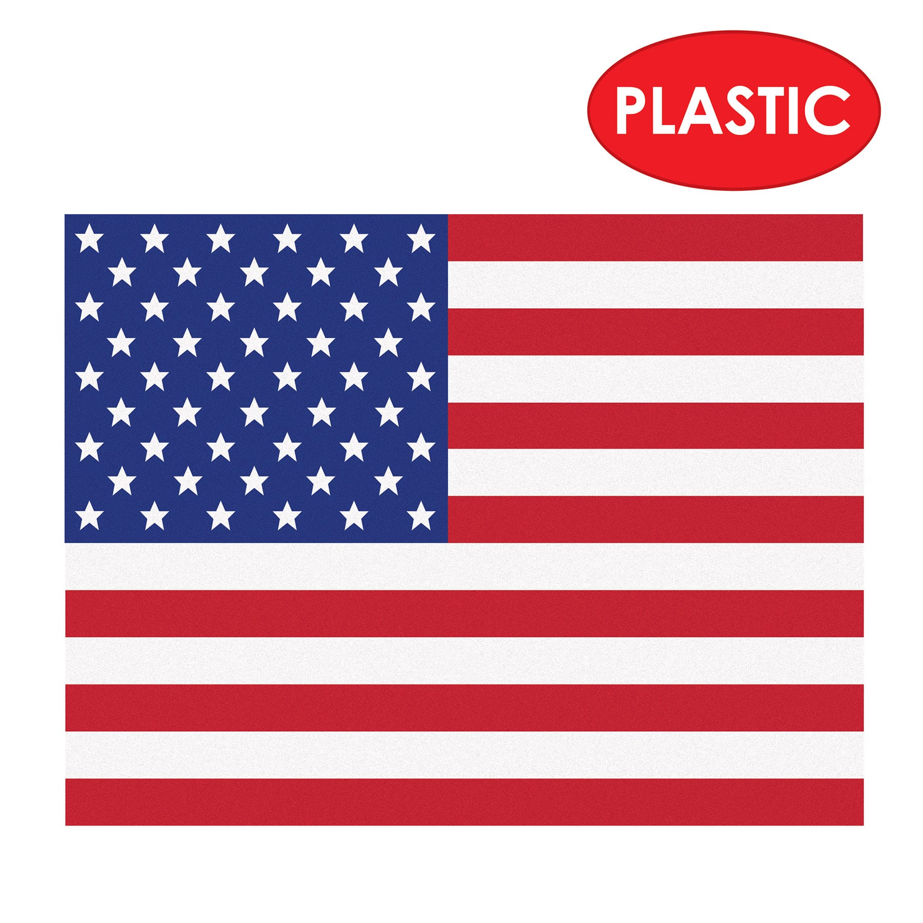 Beistle 10" x 13" Plastic American Flag Placemats, 4ct.