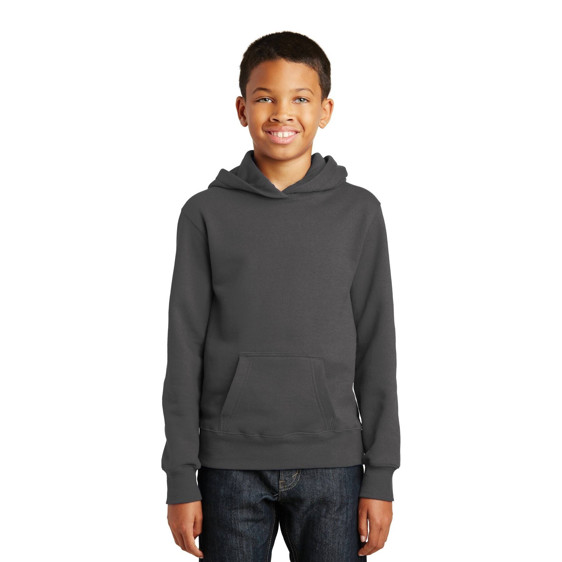 Port & Company® Fan Favorite Youth Fleece Pullover Hooded Sweatshirt