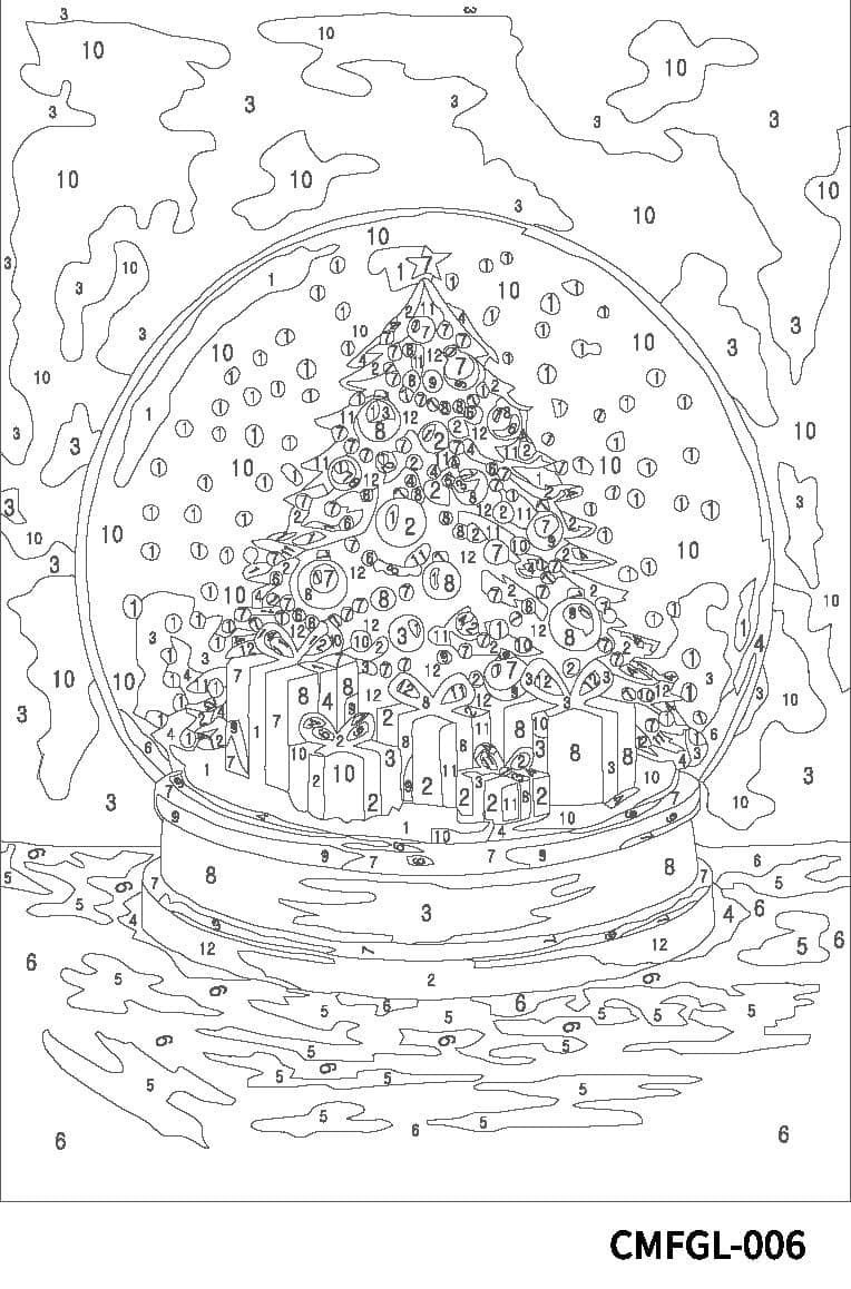 Snow Globe Nutcracker Paint-by-Number Framed Mini Kit by Artist's Loft®