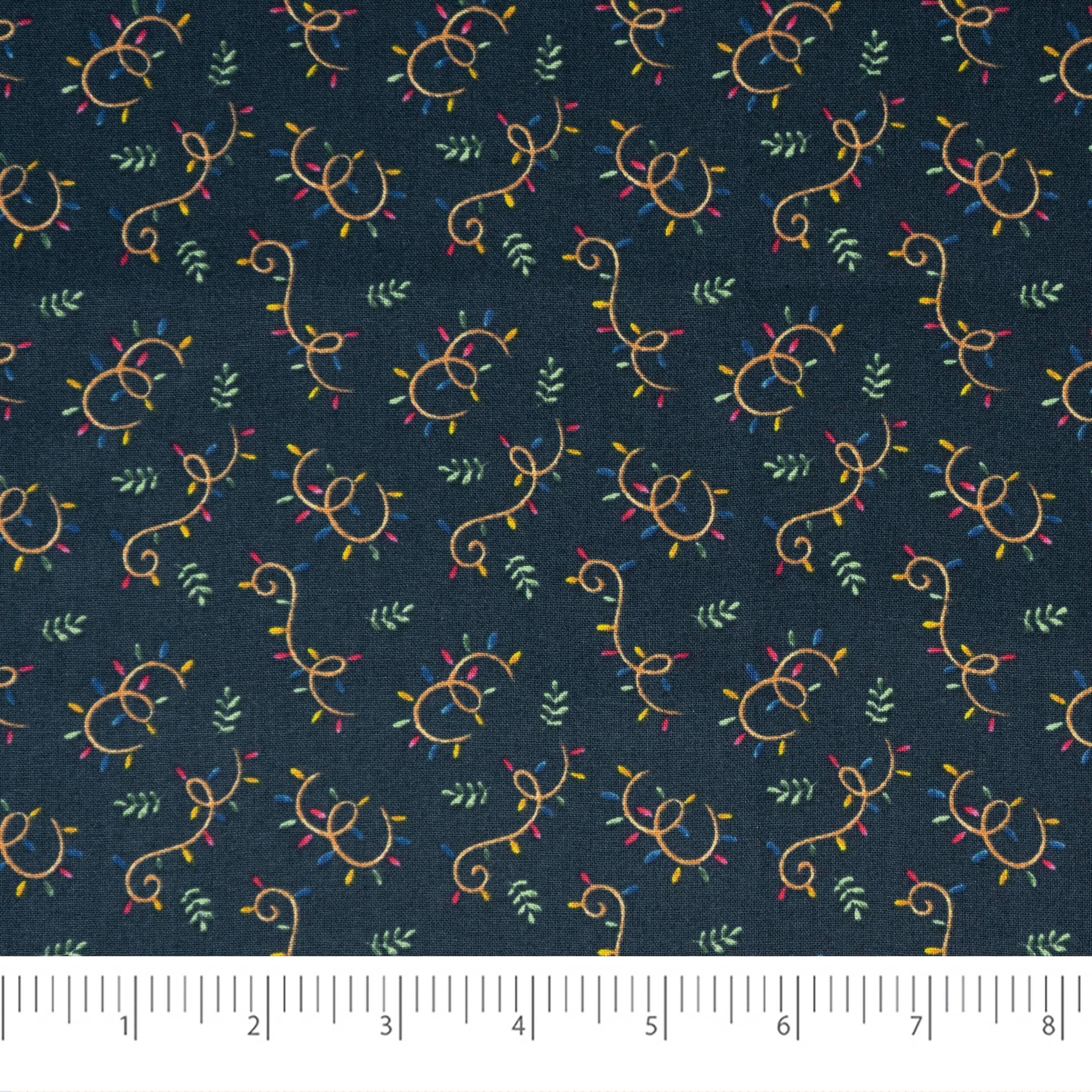 SINGER Christmas Nutcrackers Lights Cotton Fabric