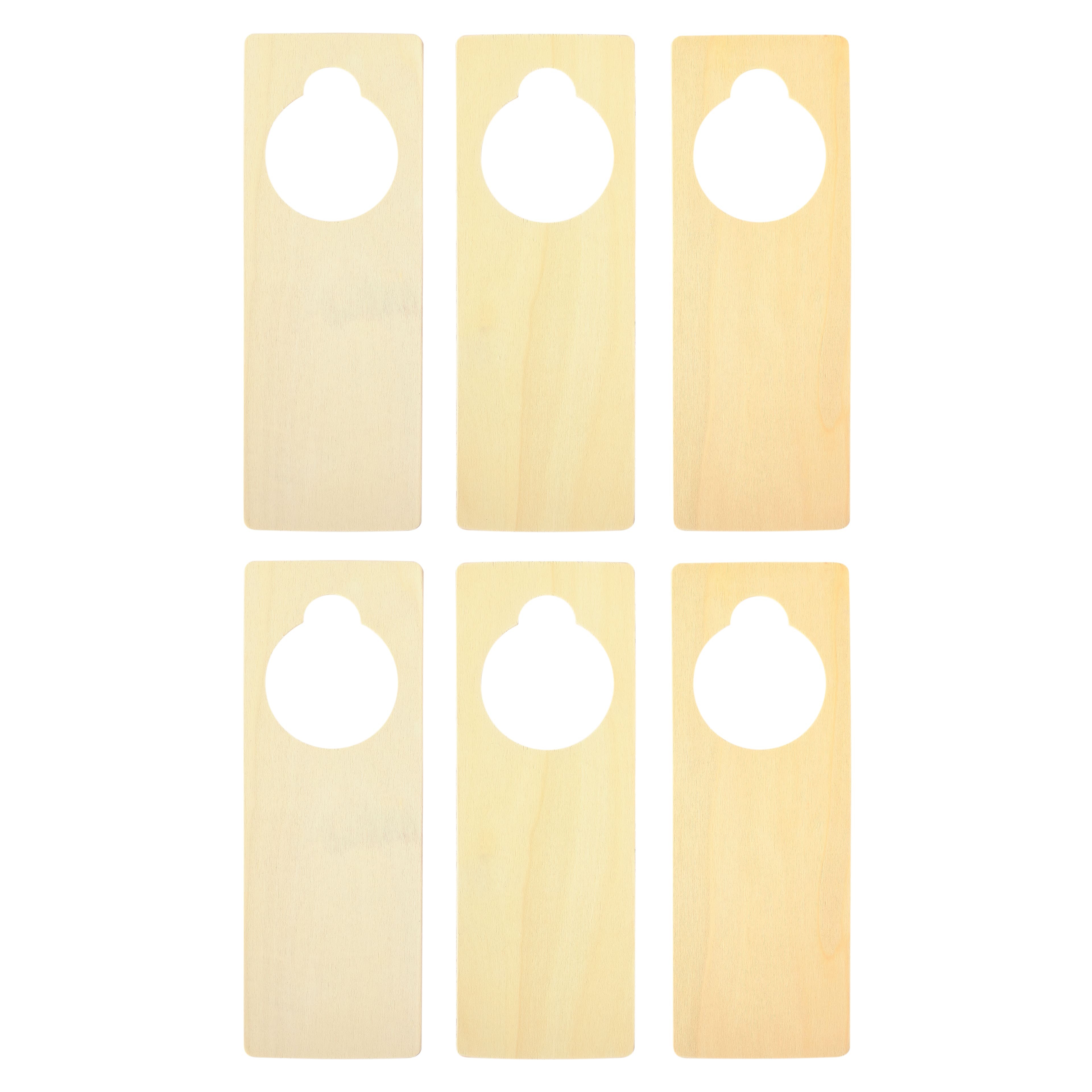 12 Packs: 6 ct. (72 total) Door Hangers Wood by Creatology™