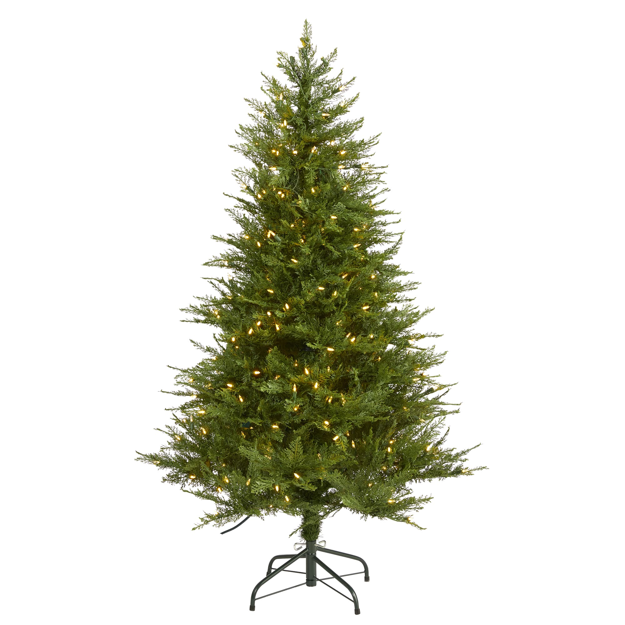 5ft. Pre-Lit Wisconsin Fir Artificial Christmas Tree, Clear LED Lights