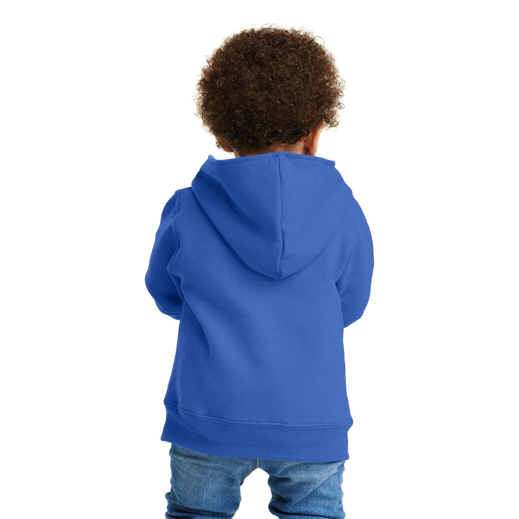Port & Company® Core Fleece Full-Zip Hooded Toddler Sweatshirt