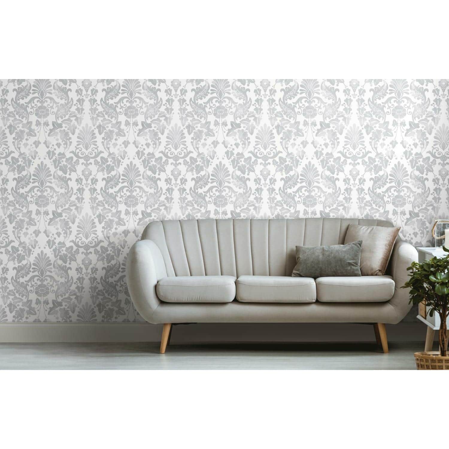 RoomMates Vine Damask Peel & Stick Wallpaper