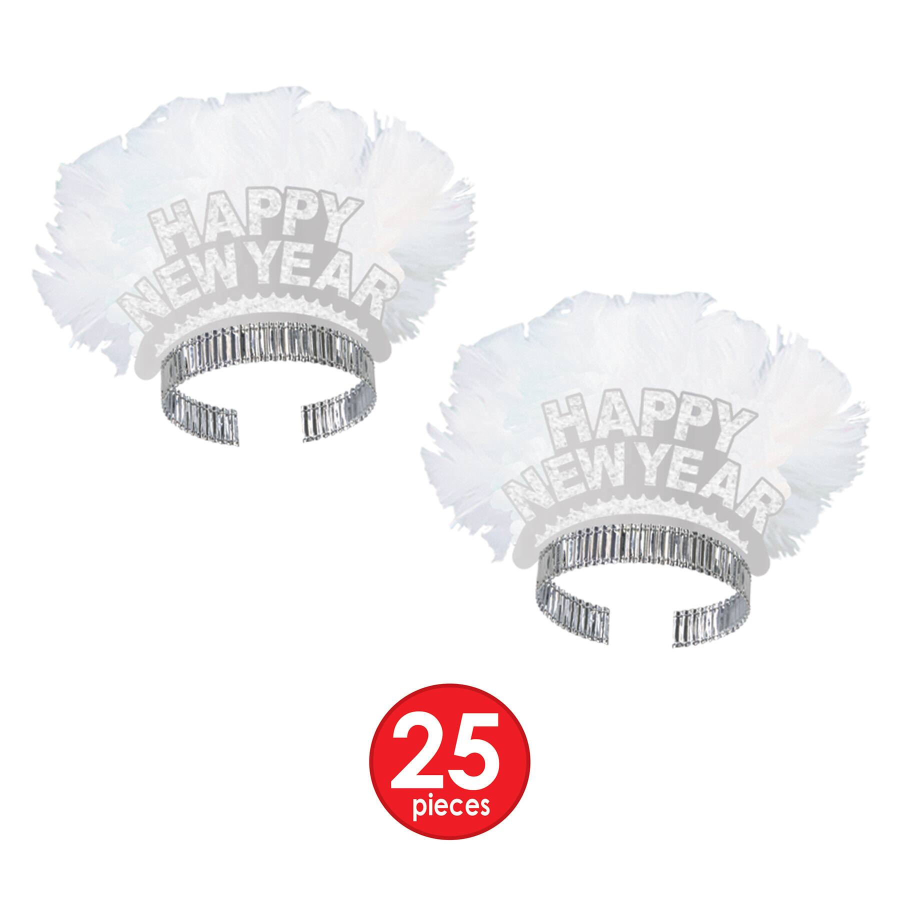 Beistle Blue, White & Silver Diamond Happy New Year Party Favor Kit for 50