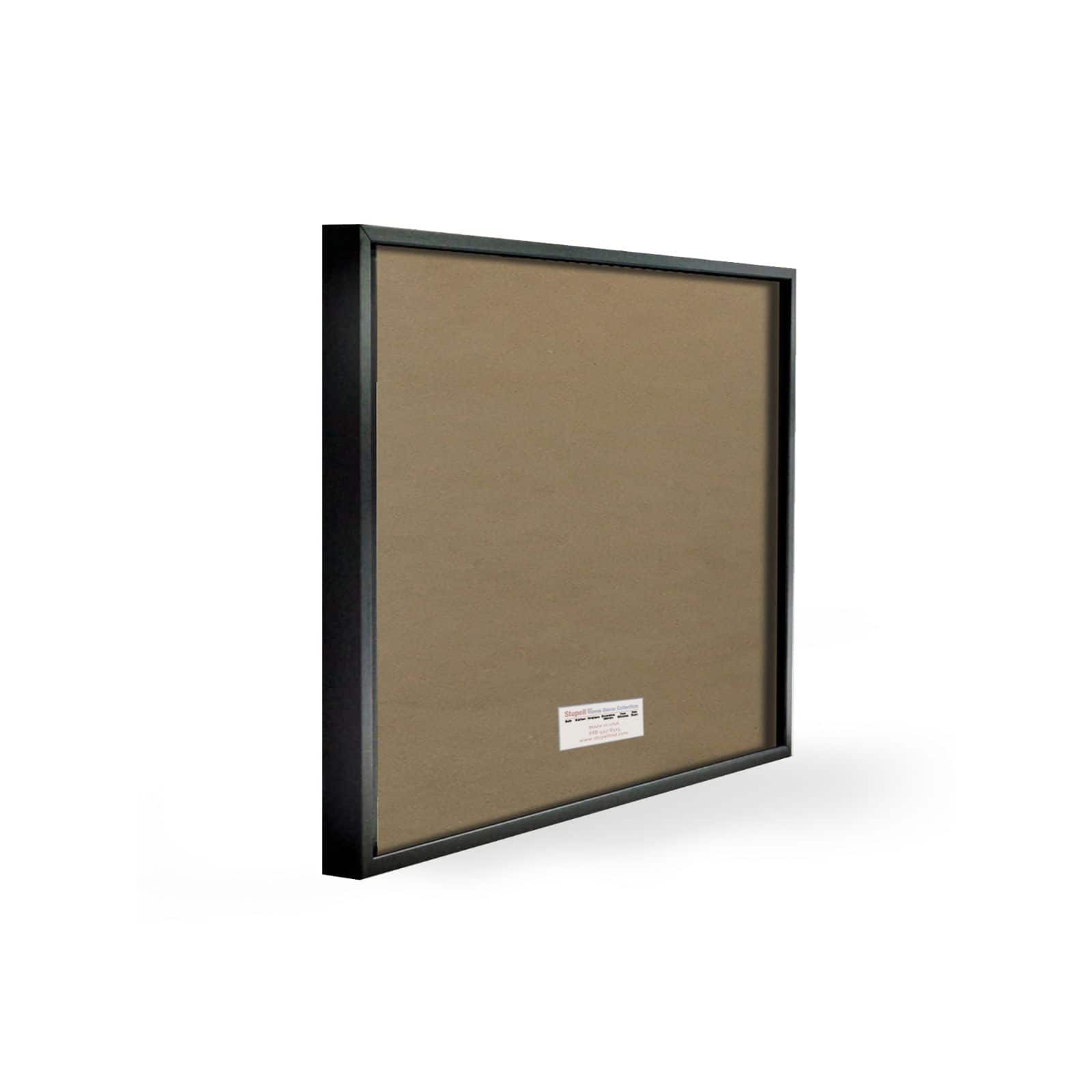 Stupell Industries Fashion Book Stack & French Bulldog Wall Art in Black Frame