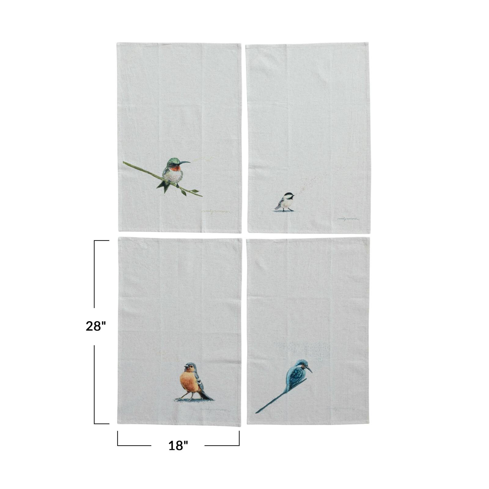 Hello Honey® Avian Cotton & Linen Tea Towel Set